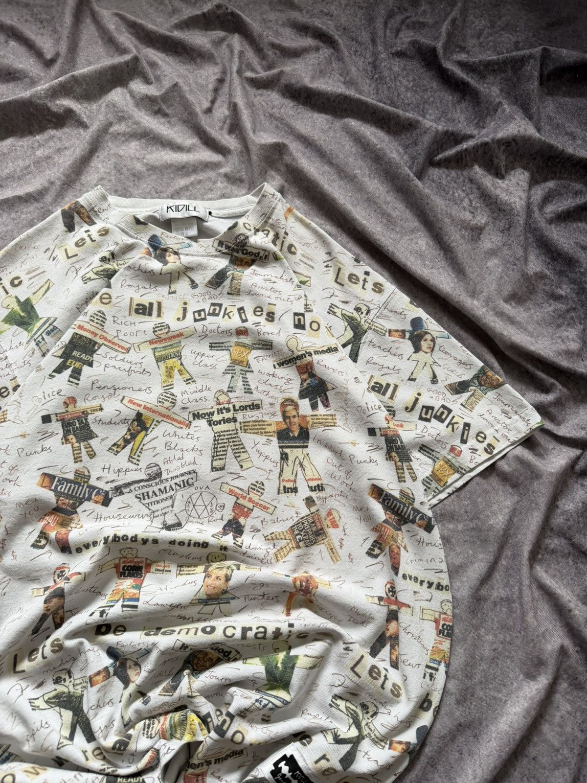 KIDILL KIDILL 20AW × Jamie Reid Tee T-shirt All-Over Pattern KL475 Size US XL / EU 56 / 4 - 5 Thumbnail