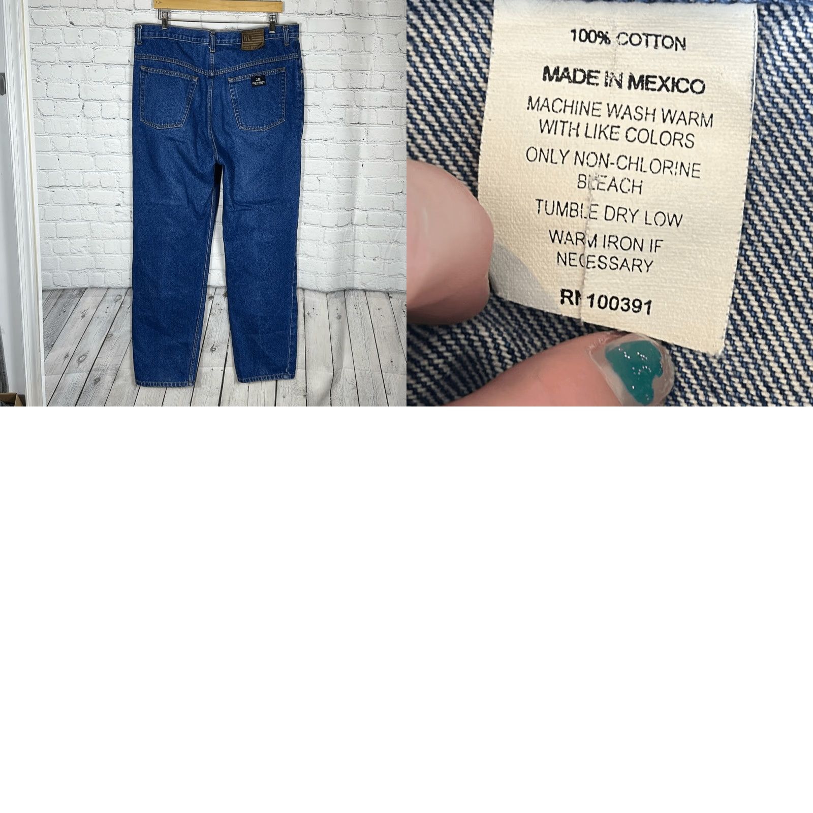 Ralph Lauren VINTAGE Polo Jeans Co. Ralph Lauren Jeans size 36 Paper Tag Back Flag Patch Size US M / EU 48-50 / 2 - 8 Thumbnail