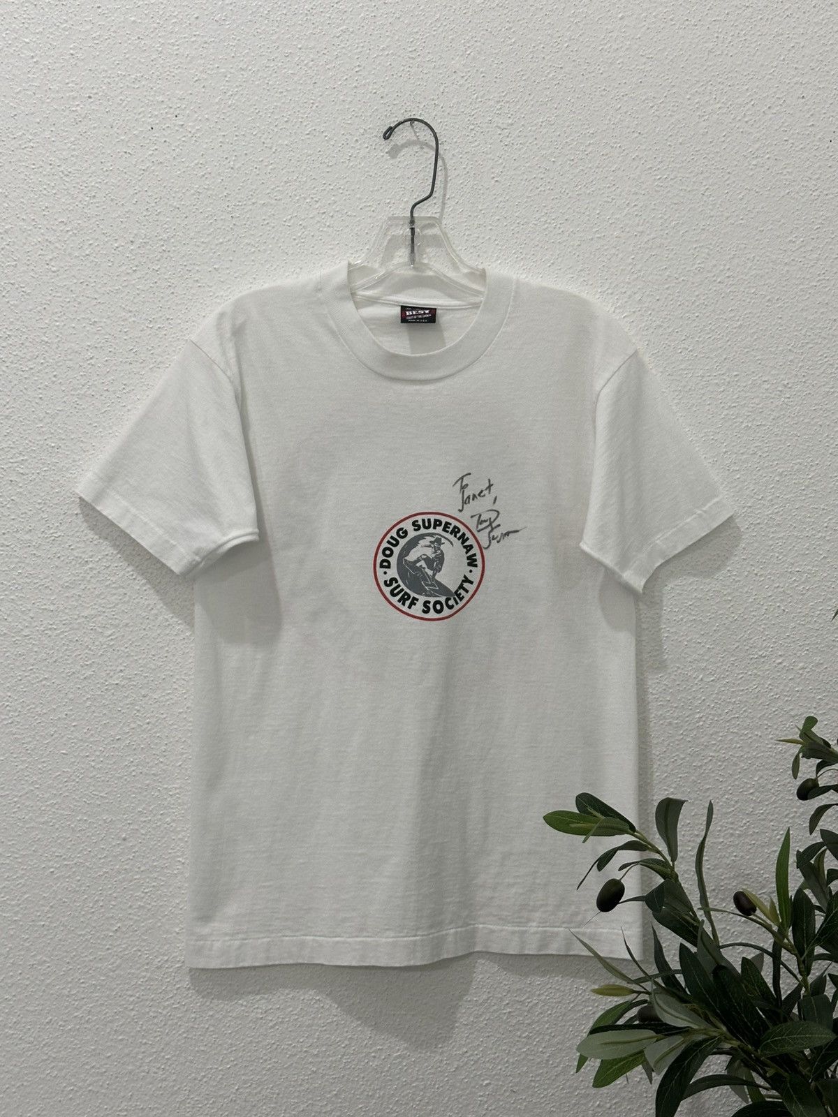 Country Road Vtg 90s Doug Supernaw Surf Society 1993 Autographed Tshirt Size US M / EU 48-50 / 2 - 3 Thumbnail