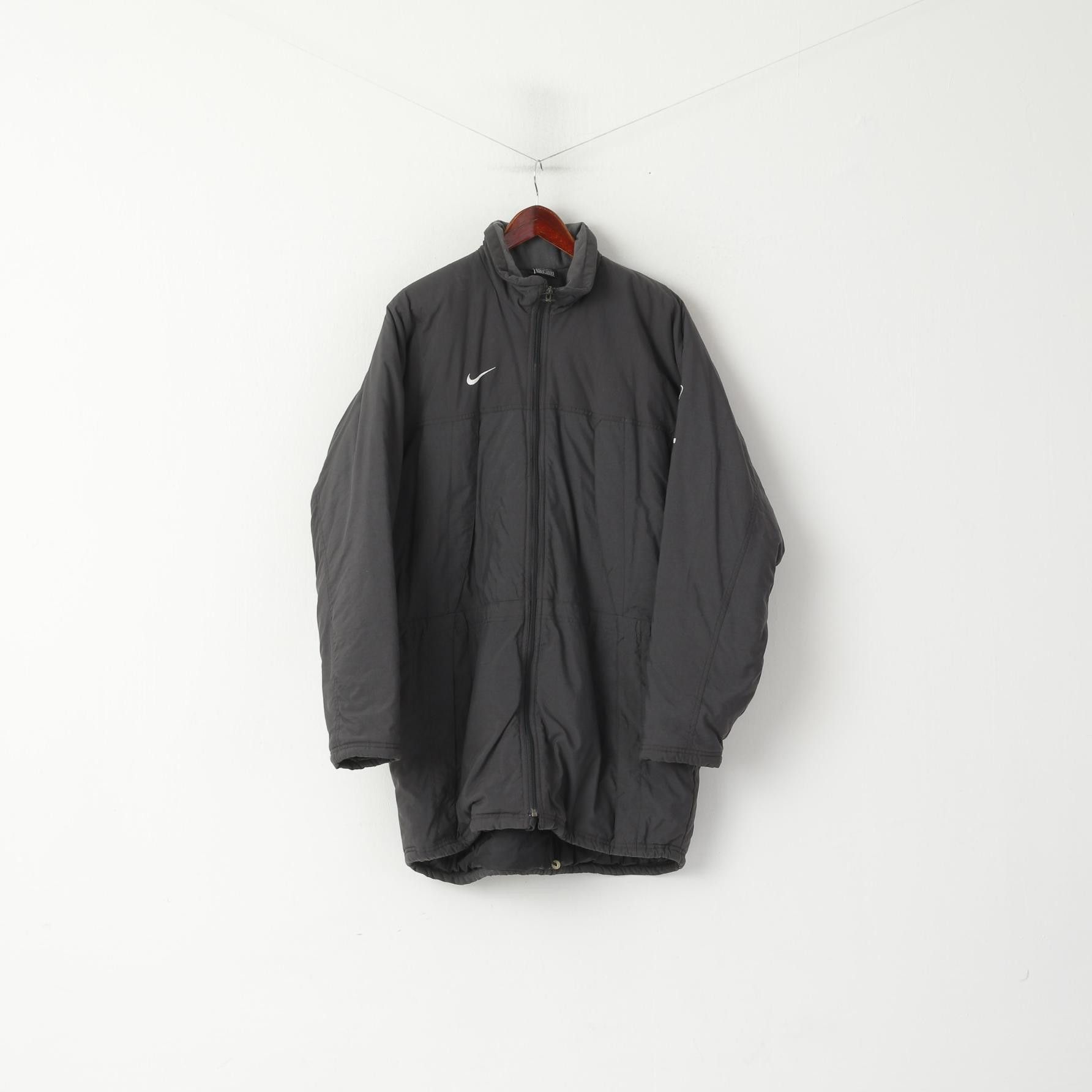 Nike Nike Team Men L 183 Jacket Grey Nylon Waterproof 3238 Size US L / EU 52-54 / 3 - 2 Thumbnail