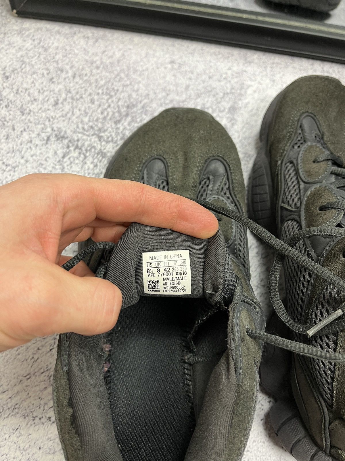 Adidas × Yeezy Adidas Yezzy Boost 500 Utility Black US 8 Size US 8 / EU 41 - 13 Thumbnail