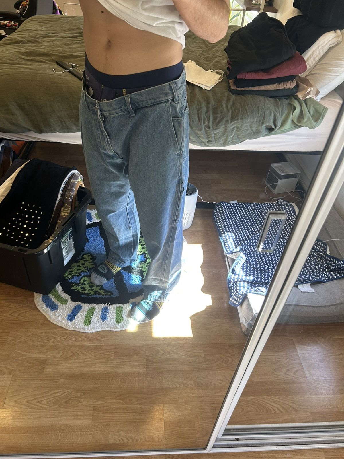 Obey Mens BIGWIG BAGGY DENIM pants Size US 36 / EU 52 - 7 Thumbnail