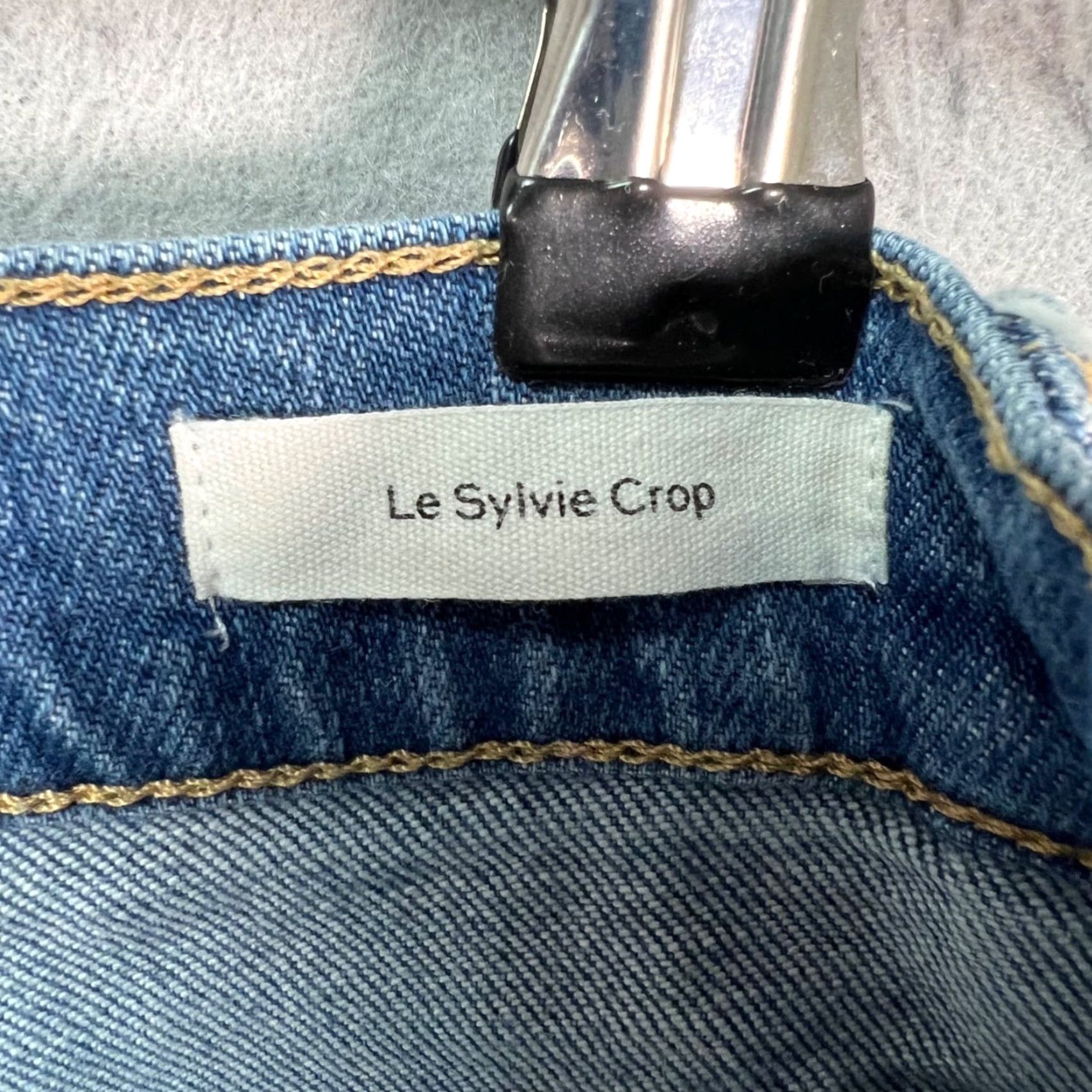 Frame Frame Jeans Womens 27 Crop High Rise Blue Denim Straight Leg 5-Pocket Size 27" / US 4 / IT 40 - 4 Thumbnail