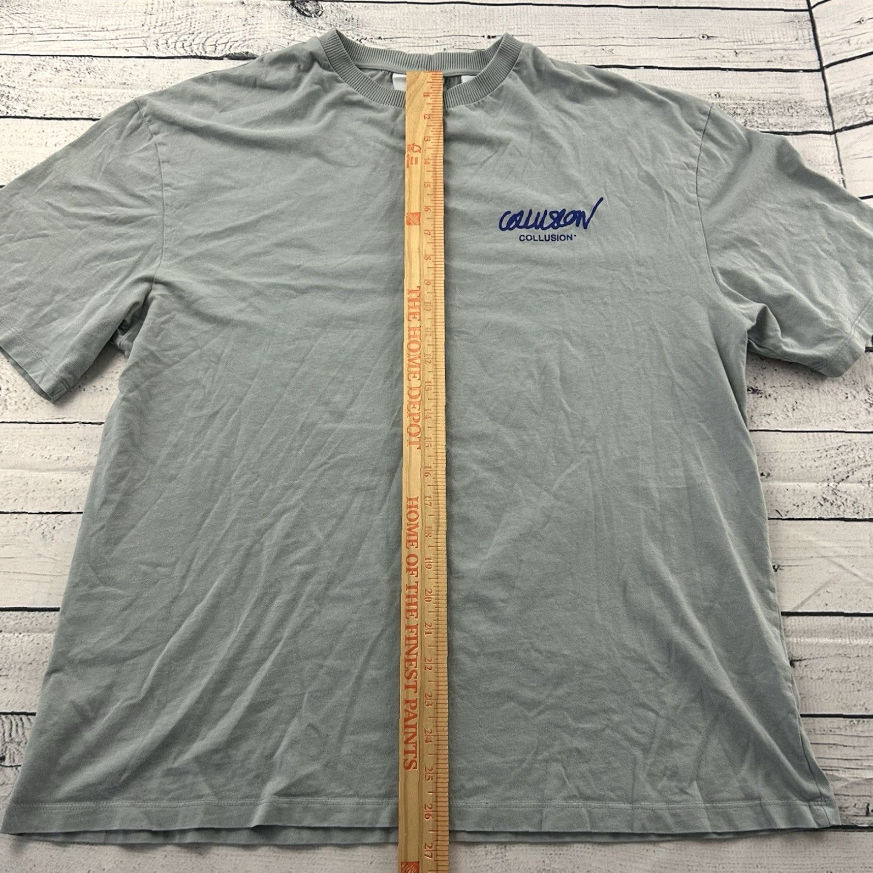 Vintage Collusion Short Sleeve T-Shirt Mens M Gray Made in Turkey Size US M / EU 48-50 / 2 - 4 Thumbnail