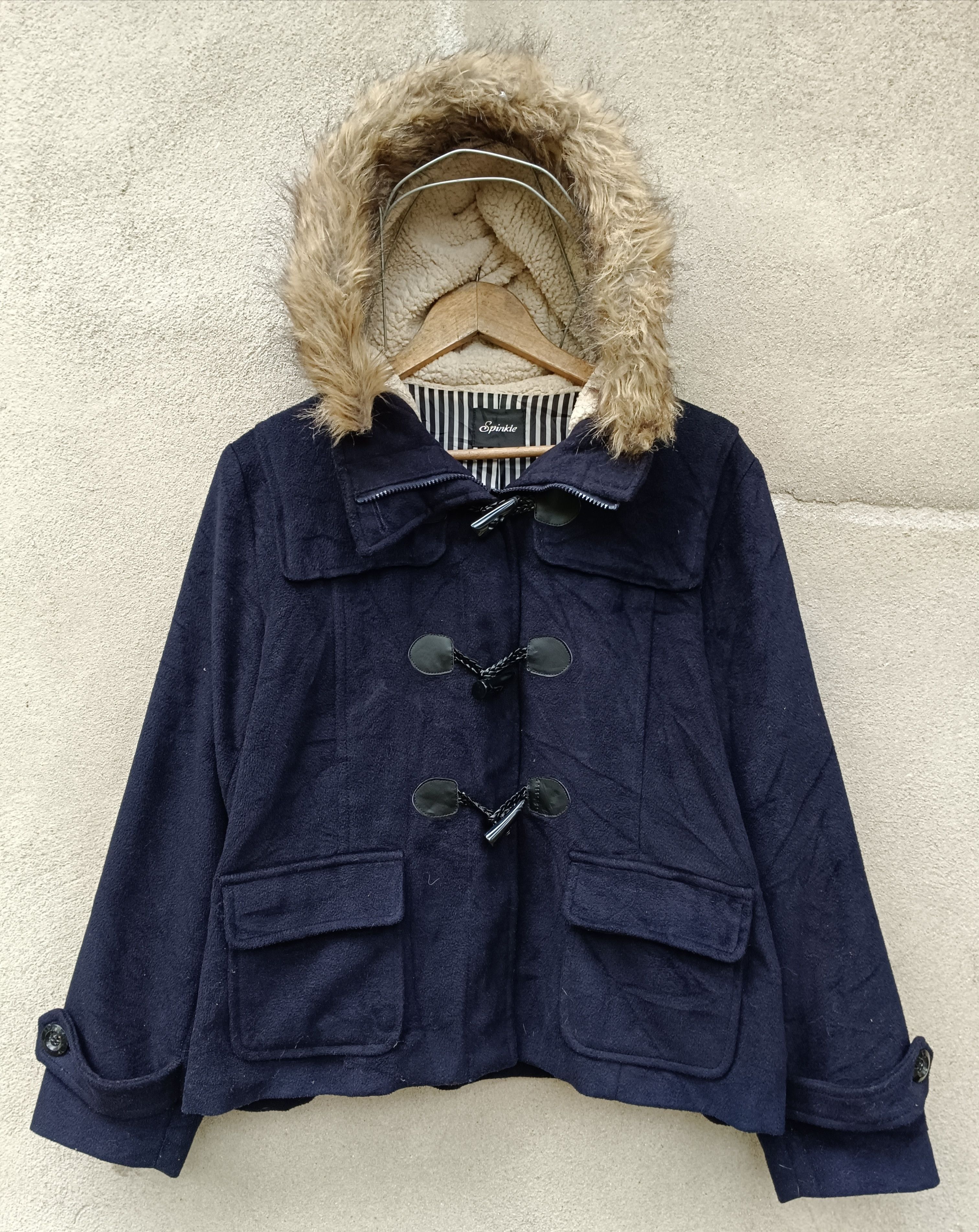 If Six Was Nine × Le Grande Bleu (L.G.B.) Japanese Y2K Spinkle Fur Coat Jacket Size US XL / EU 56 / 4 - 3 Thumbnail