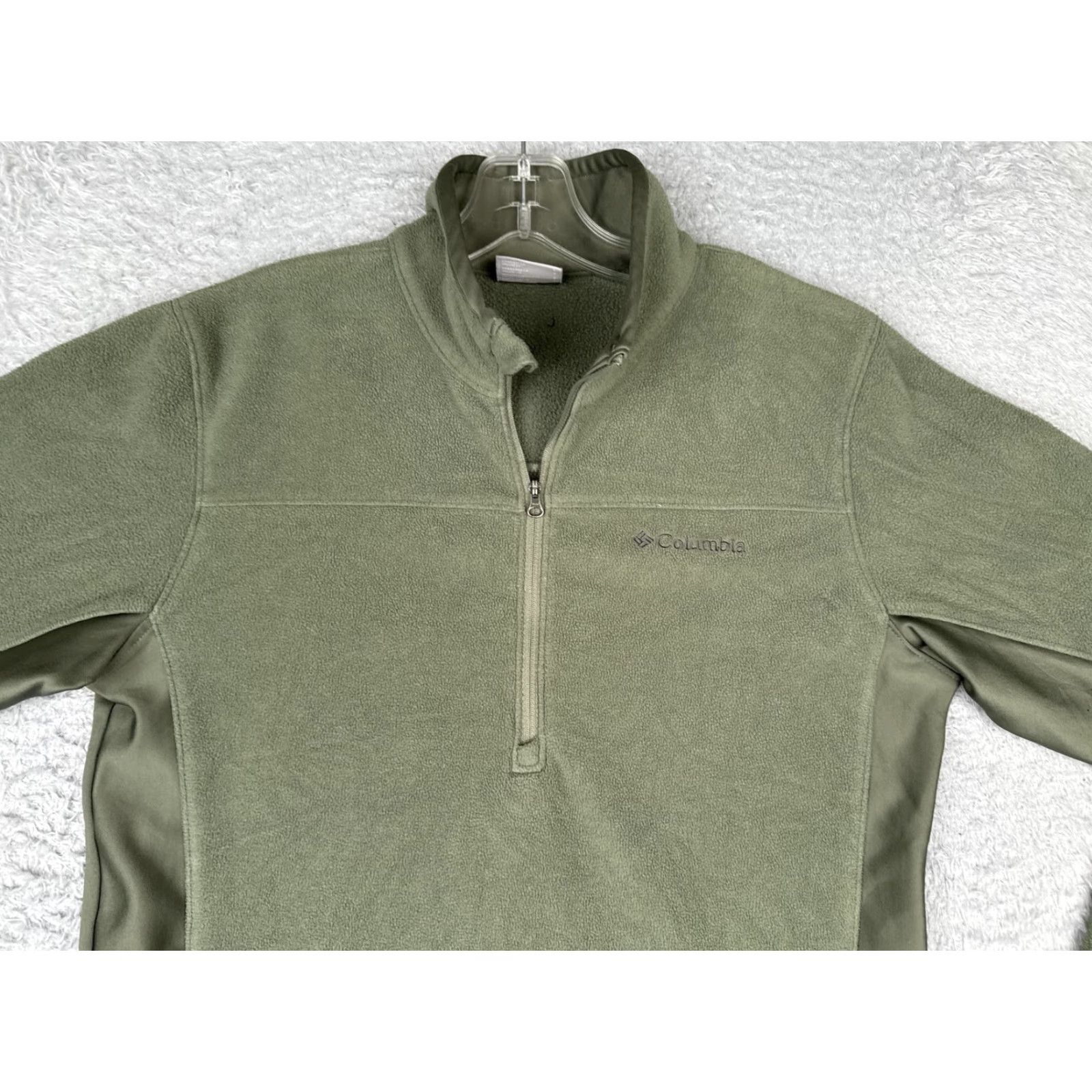 Vintage Columbia Mens Small Green Fleece 1/4 Zip Pullover Hiking Polyester Size US S / EU 44-46 / 1 - 4 Thumbnail