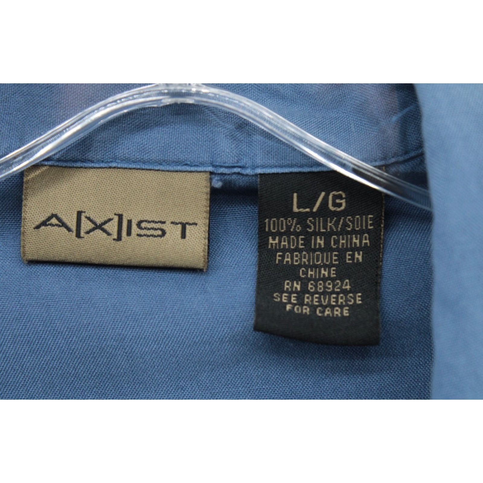 Vintage VINTAGE AXIST Shirt Men's Large Blue 100% Silk Floral 90s Hawaiian Luau Casual Friday Button-Up Short Sleeve Collared Silk Size US L / EU 52-54 / 3 - 4 Thumbnail