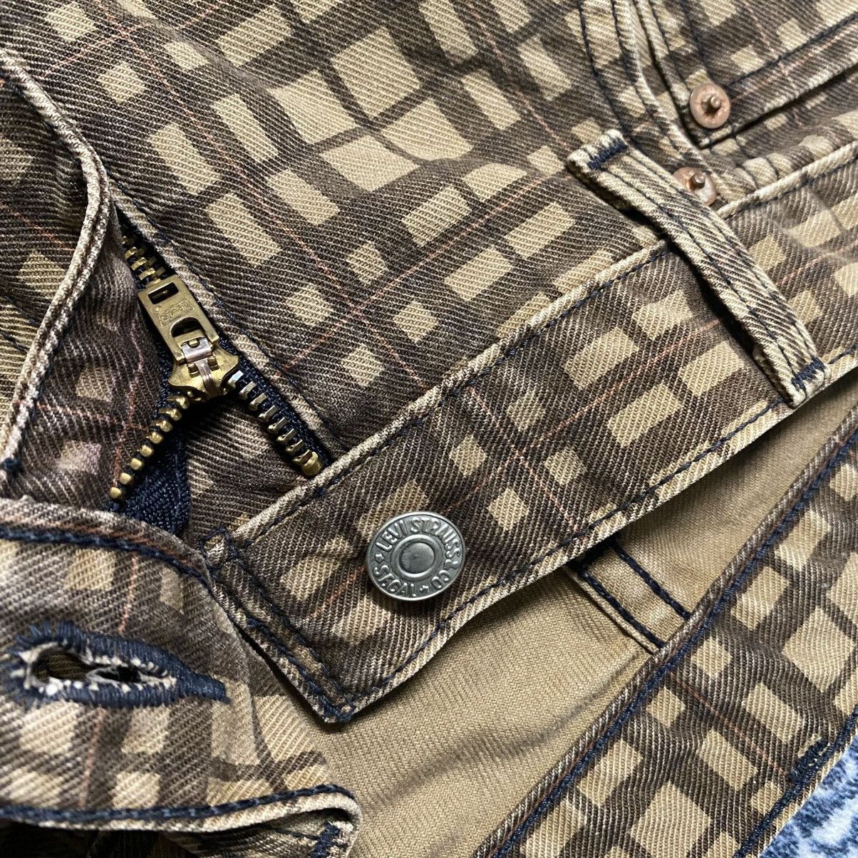 Levi's Vintage Levis 505 Brown Checkered Jeans Size US 32 / EU 48 - 20 Thumbnail