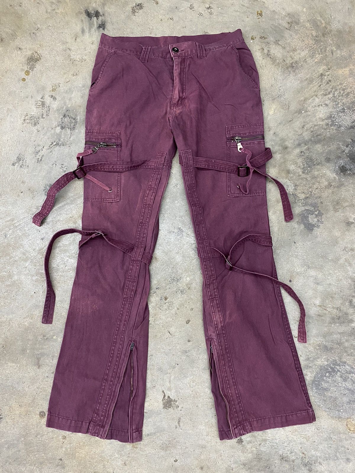 If Six Was Nine × Le Grande Bleu (L.G.B.) flared bondage pant purple japan undefined style Size US 29 - 4 Thumbnail