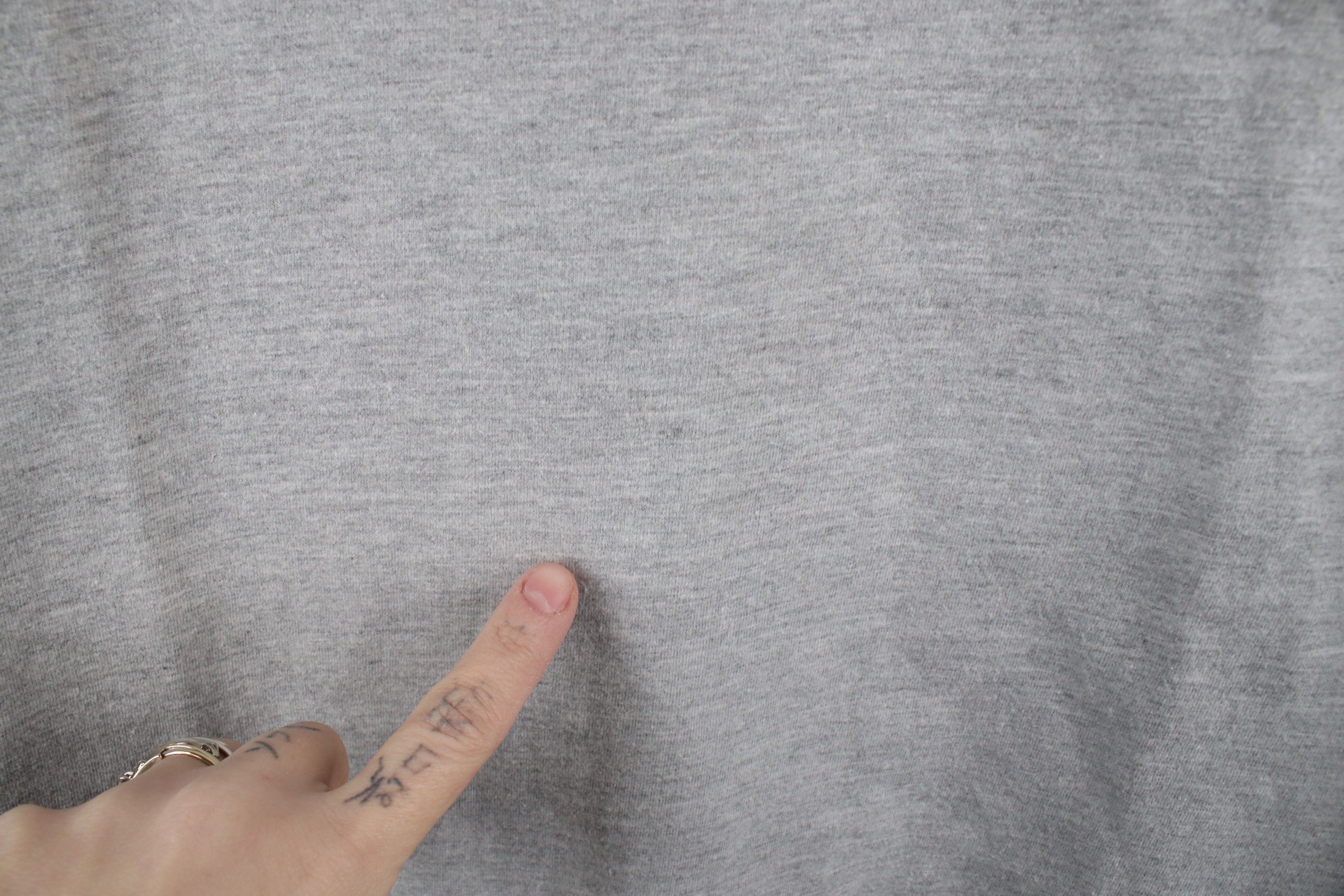 Vintage Vintage 90s Streetwear Blank Heavy Cotton T-Shirt Gray Size US L / EU 52-54 / 3 - 4 Thumbnail