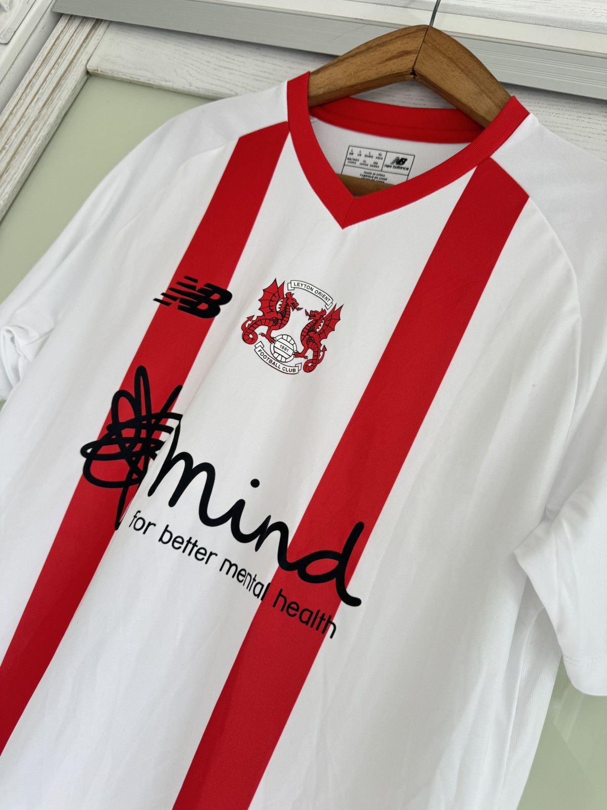 New Balance Leyton Orient 2020-2021 Third Soccer Jersey Football Kit Size US L / EU 52-54 / 3 - 6 Thumbnail