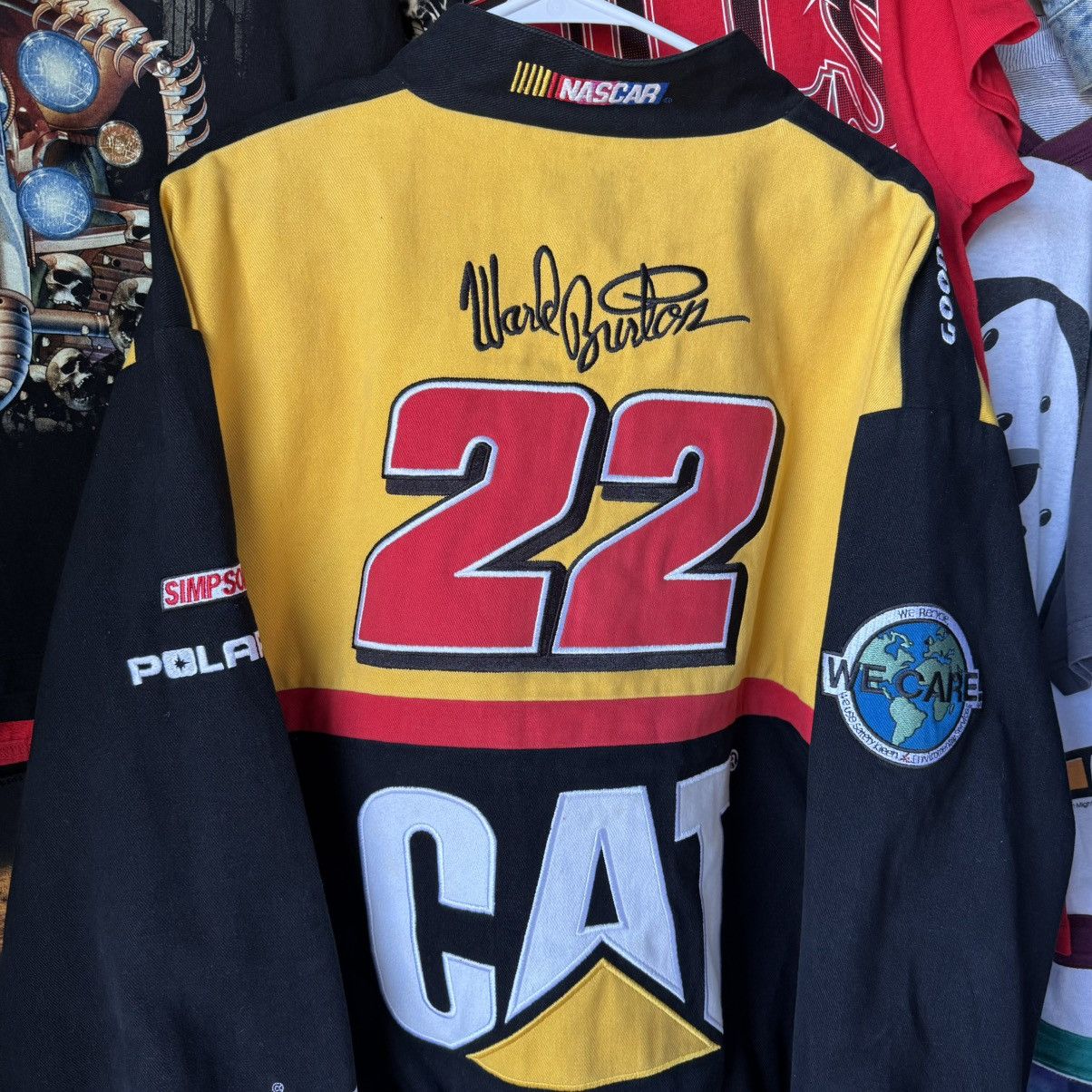 Caterpillar × NASCAR × Vintage Caterpillar Ward Burton Vintage 90s NASCAR Racing Jacket 90s Size US M / EU 48-50 / 2 - 7 Thumbnail