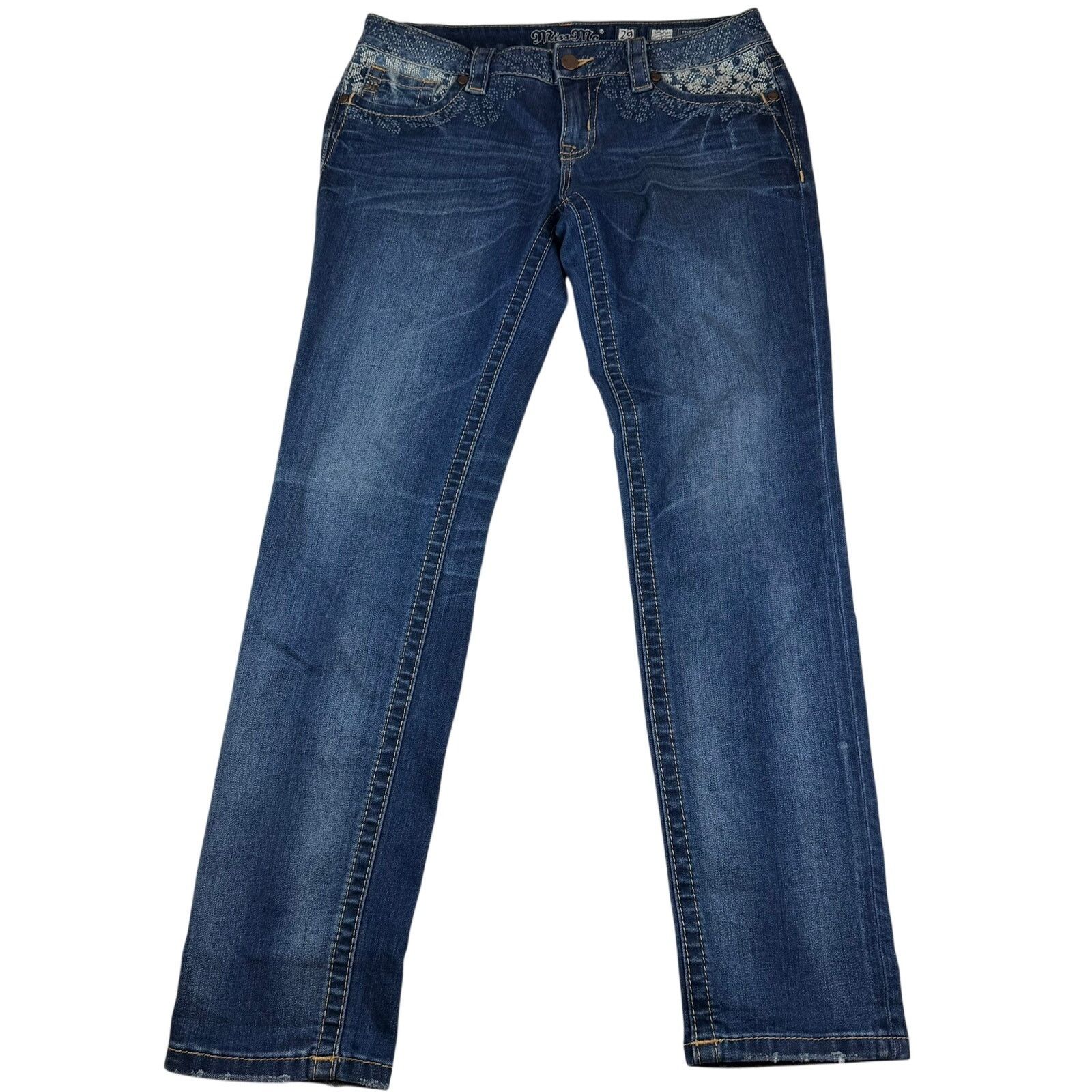 Miss Me Miss Me Signature Cuffed Skinny Jeans Size 29 Size 29" - 2 Thumbnail