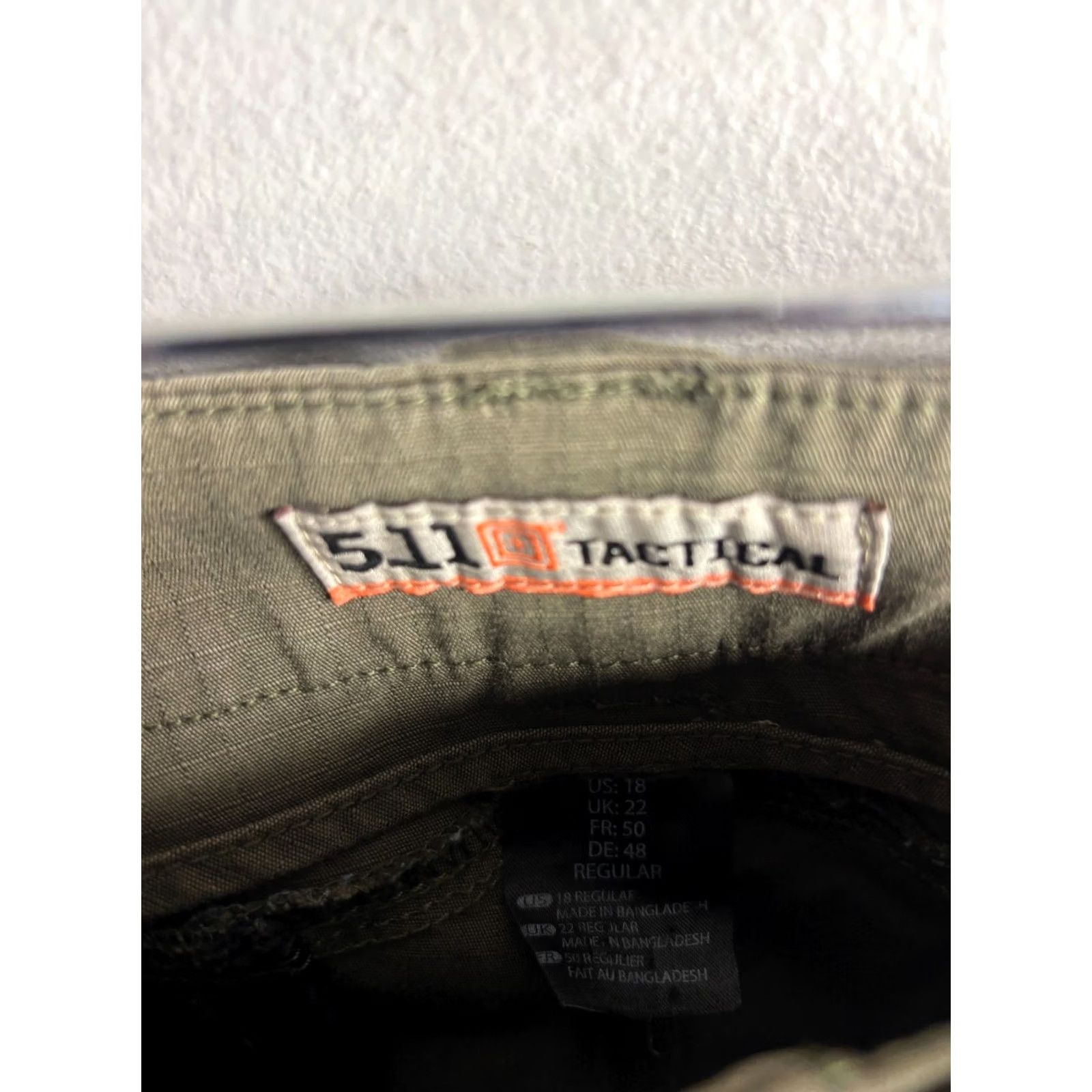 Vintage 5.11 Tactical Pants Womens 18 Regular Green Cargo Ripstop Outdoor Hiking Size 40" / US 18 - 3 Thumbnail