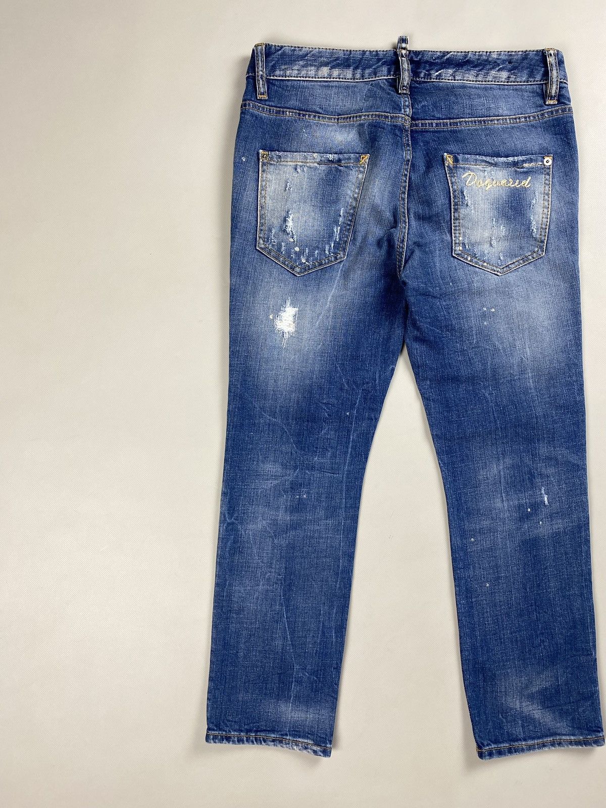 Designer × Dsquared2 Dsquared ladies distressed denim cropped jeans size 38 Size 26" / US 2 / IT 38 - 17 Thumbnail