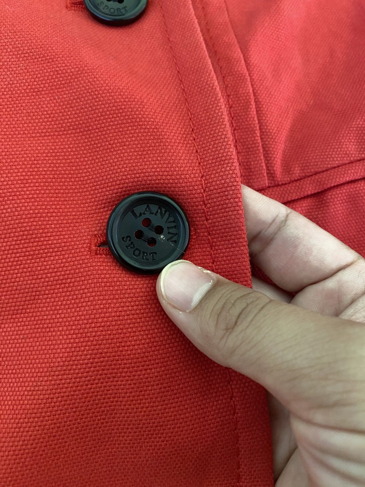 Lanvin Lanvin Sport Red Double Breasted Peacoat Size S / US 4 / IT 40 - 6 Thumbnail