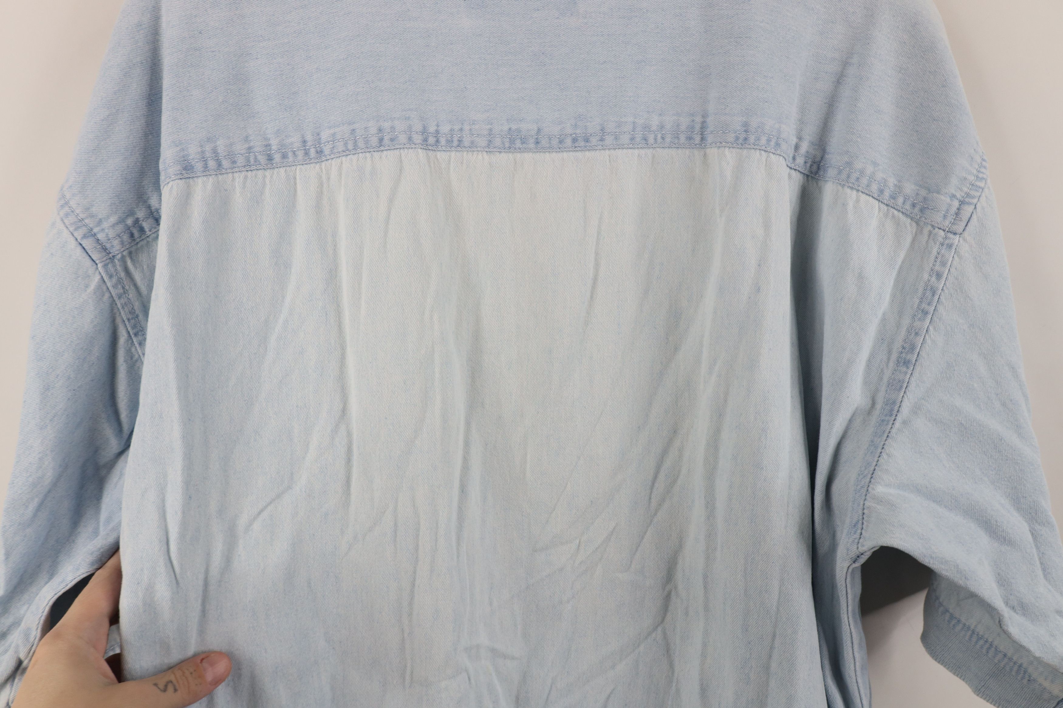 Vintage Vintage 90s Streetwear New Orleans French Quarter Denim Polo Size US L / EU 52-54 / 3 - 10 Thumbnail
