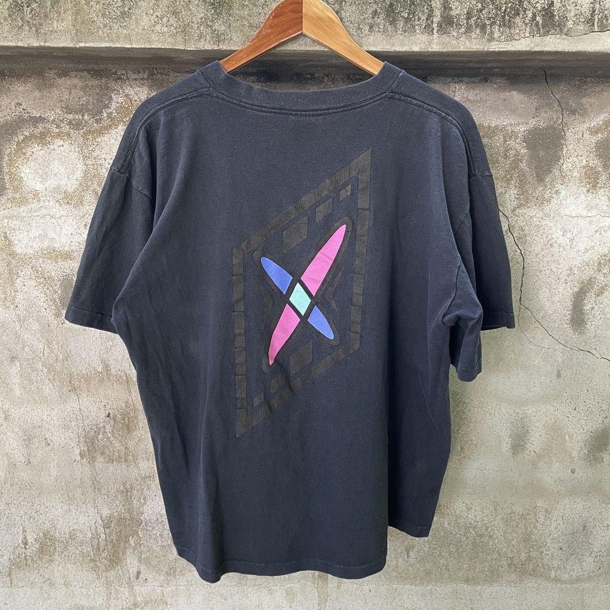 Nike × Vintage Vintage Nike T-Shirt black Single Stitch CropTee USA 80s 90s Size US L / EU 52-54 / 3 - 6 Thumbnail