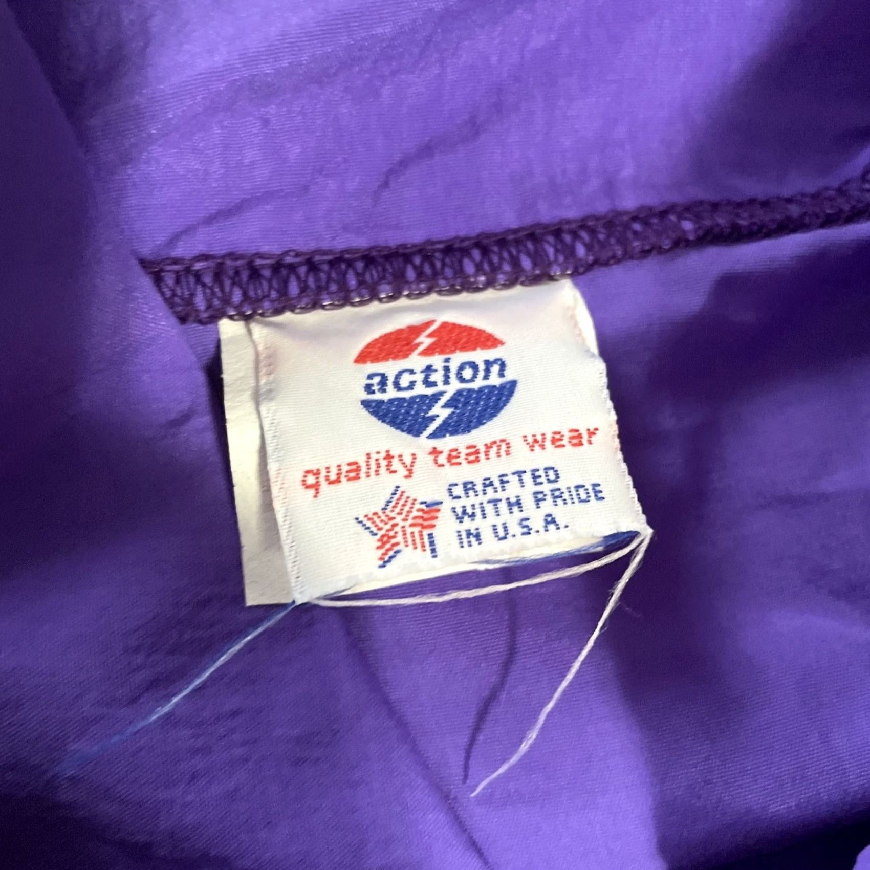 Vintage VINTAGE Action Tracksuit Windbreaker 2 Piece Purple Striped XL Women’s NWT 90s Made In USA Size XL / US 12-14 / IT 48-50 - 2 Thumbnail