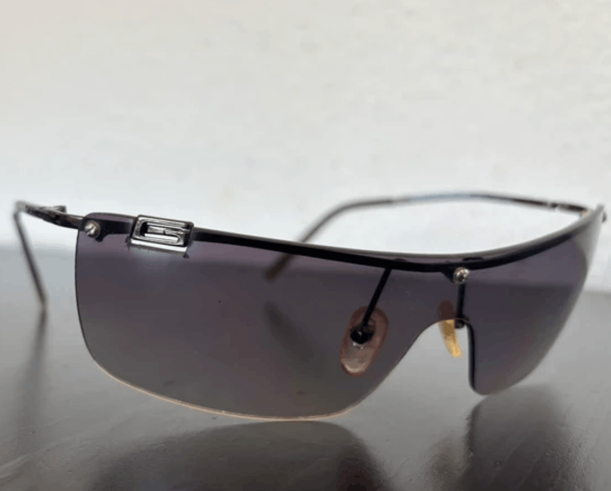 Gucci GUCCI Sunglasses GG Shield Rimless 90s Wrap 1190 Vintage Size ONE SIZE - 3 Thumbnail