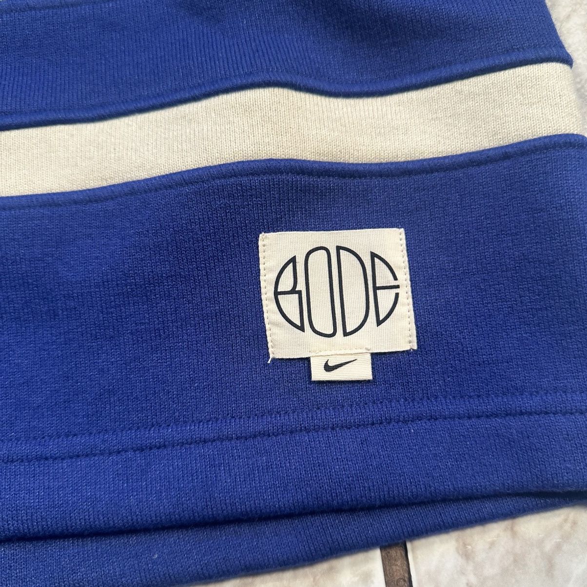 Bode × Nike Nike x BODE Rec Lacing Knit Cream Blue Longsleeve Size S NWT Size US S / EU 44-46 / 1 - 7 Thumbnail