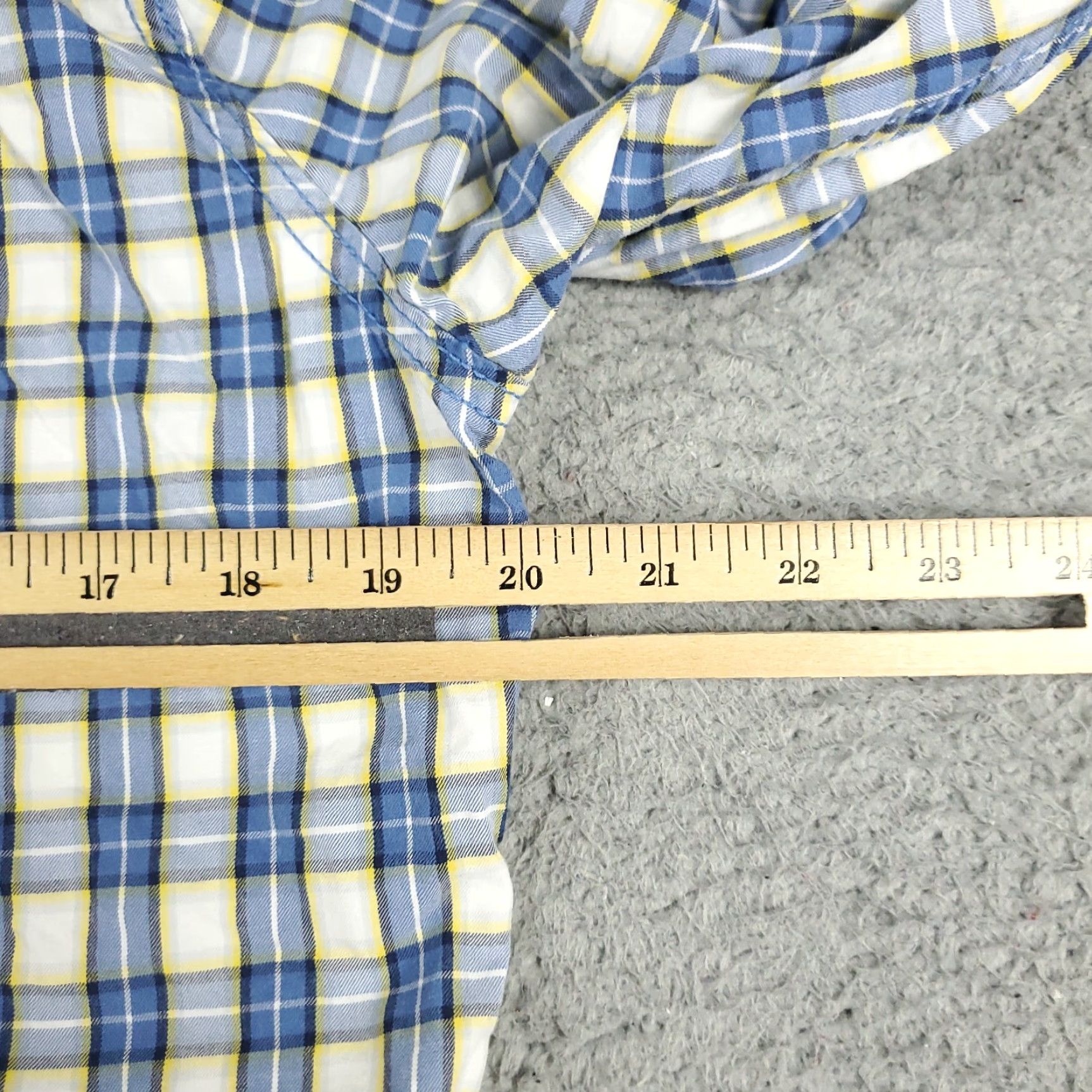 Abercrombie & Fitch Abercrombie & Fitch Shirt Mens Medium Blue Plaid Button-Up Long Sleeve Casual" Size US M / EU 48-50 / 2 - 5 Thumbnail