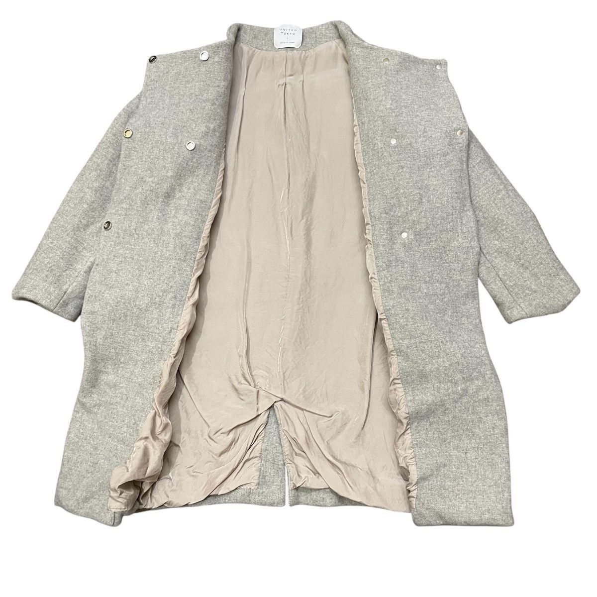 Japanese Brand UNITED TOKYO Wool Cashmere Light Grey Size 1 (US S) Size US S / EU 44-46 / 1 - 3 Thumbnail