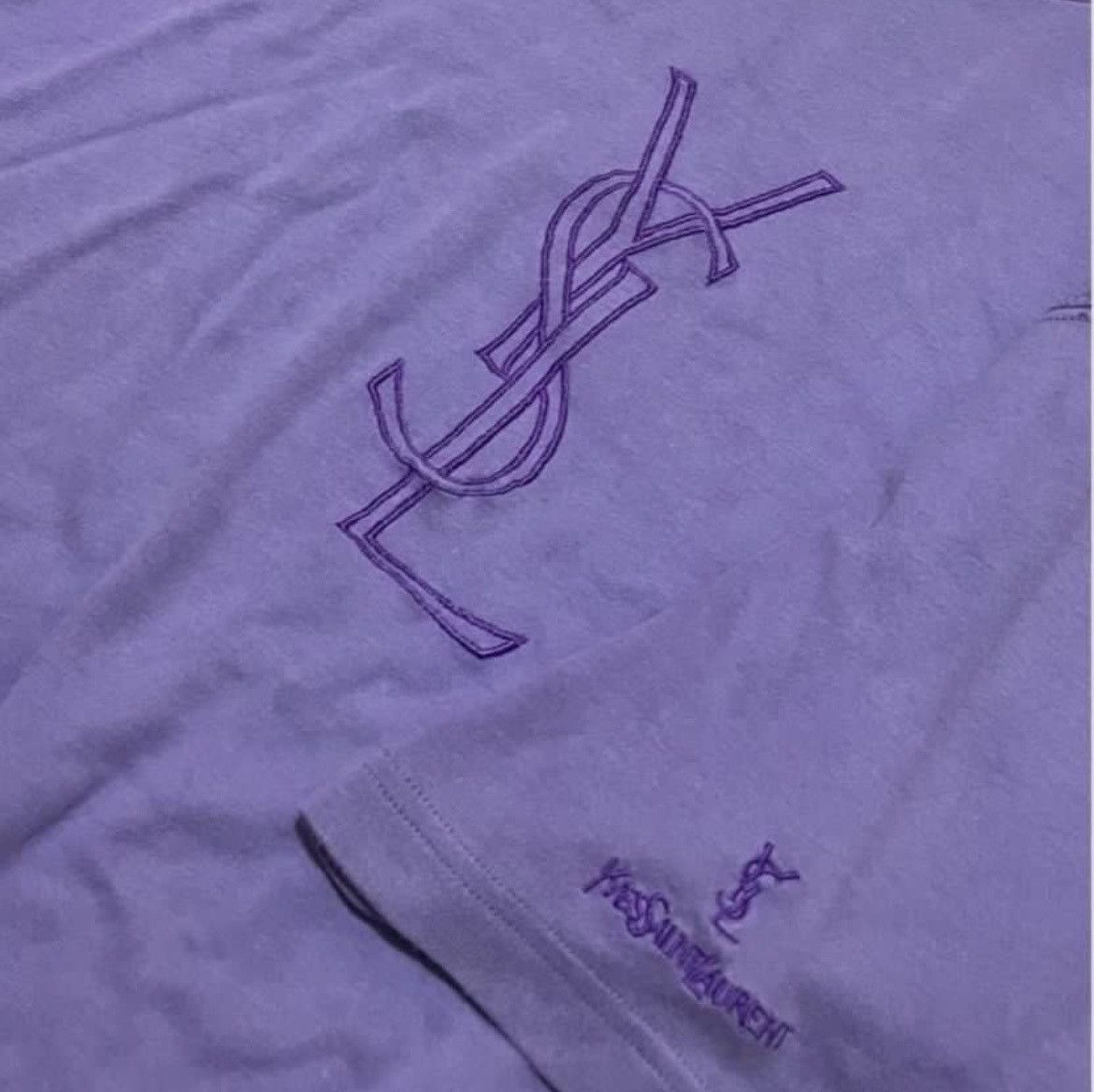 Yves Saint Laurent Vintage Yves Saint Laurent Big Logo Tee Size US M / EU 48-50 / 2 - 2 Thumbnail