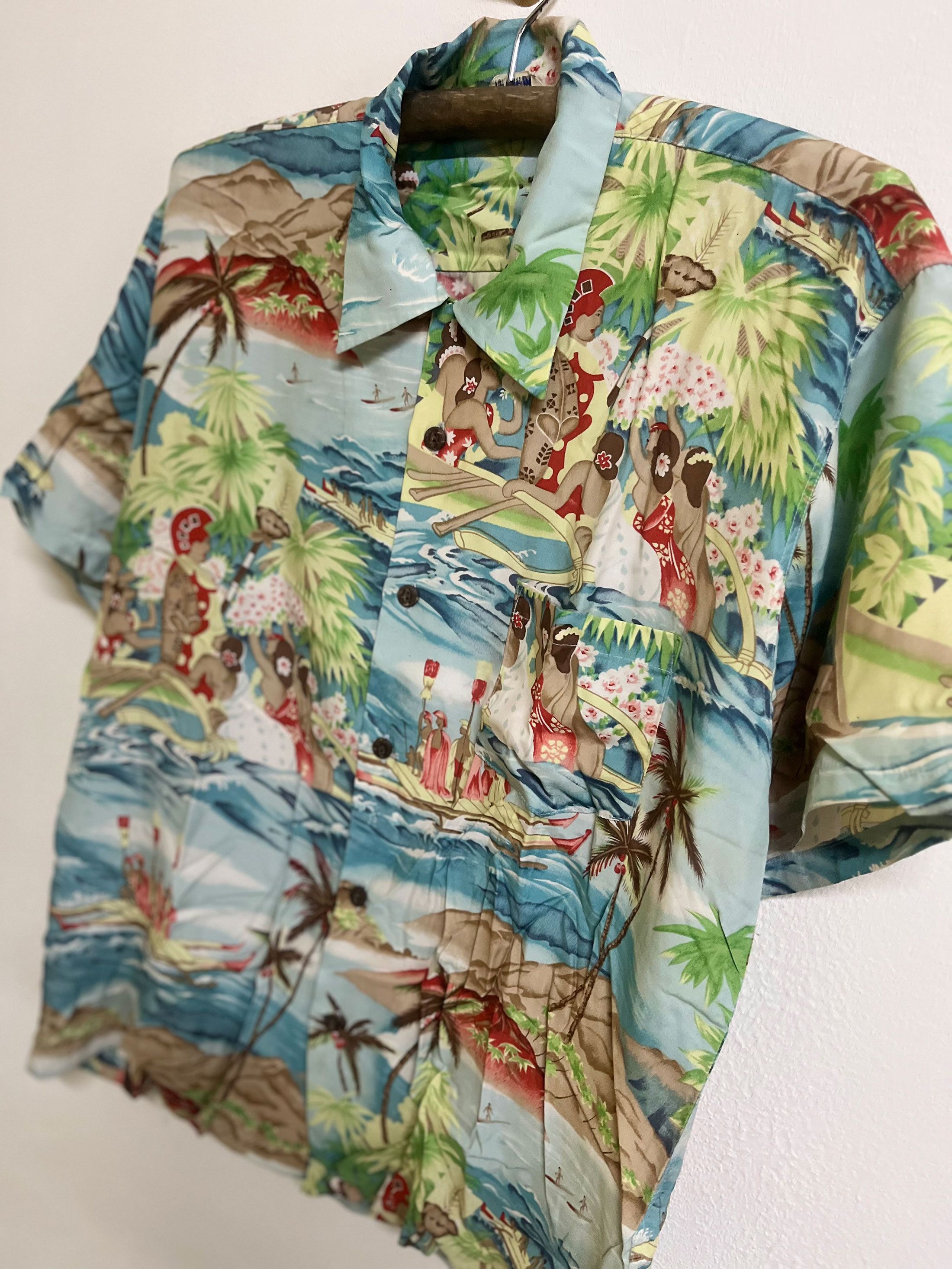 Individual Sentiments Vintage All Over Print Hawaiian Hawaii Short Sleeve Surf Size US L / EU 52-54 / 3 - 2 Thumbnail