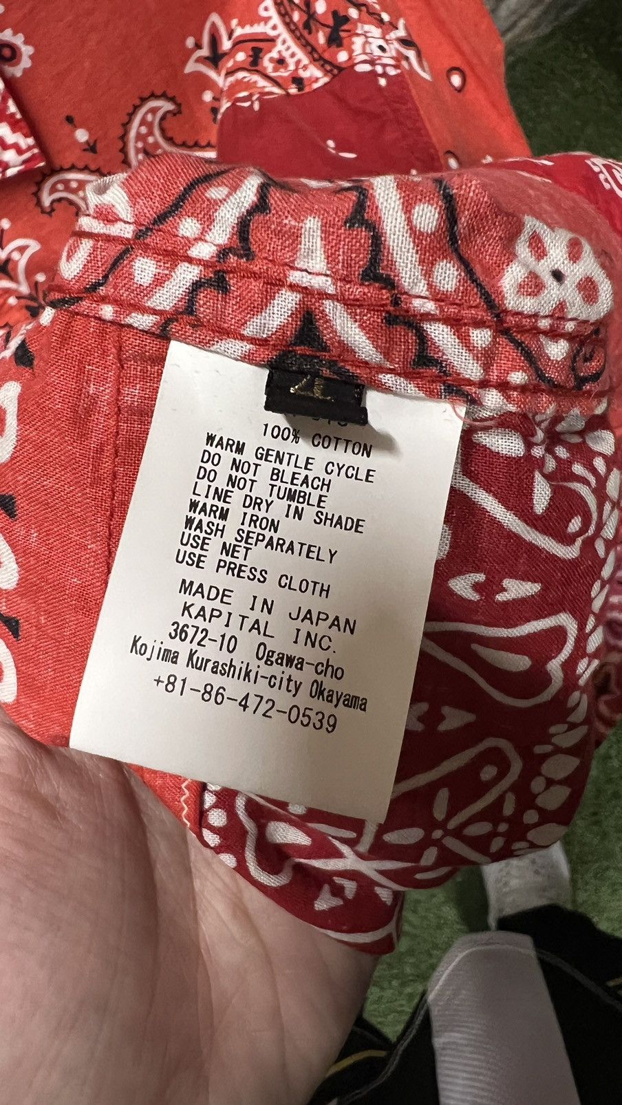 Kapital Kapital Bandana Button Up Sz. 5 Size US L / EU 52-54 / 3 - 5 Thumbnail