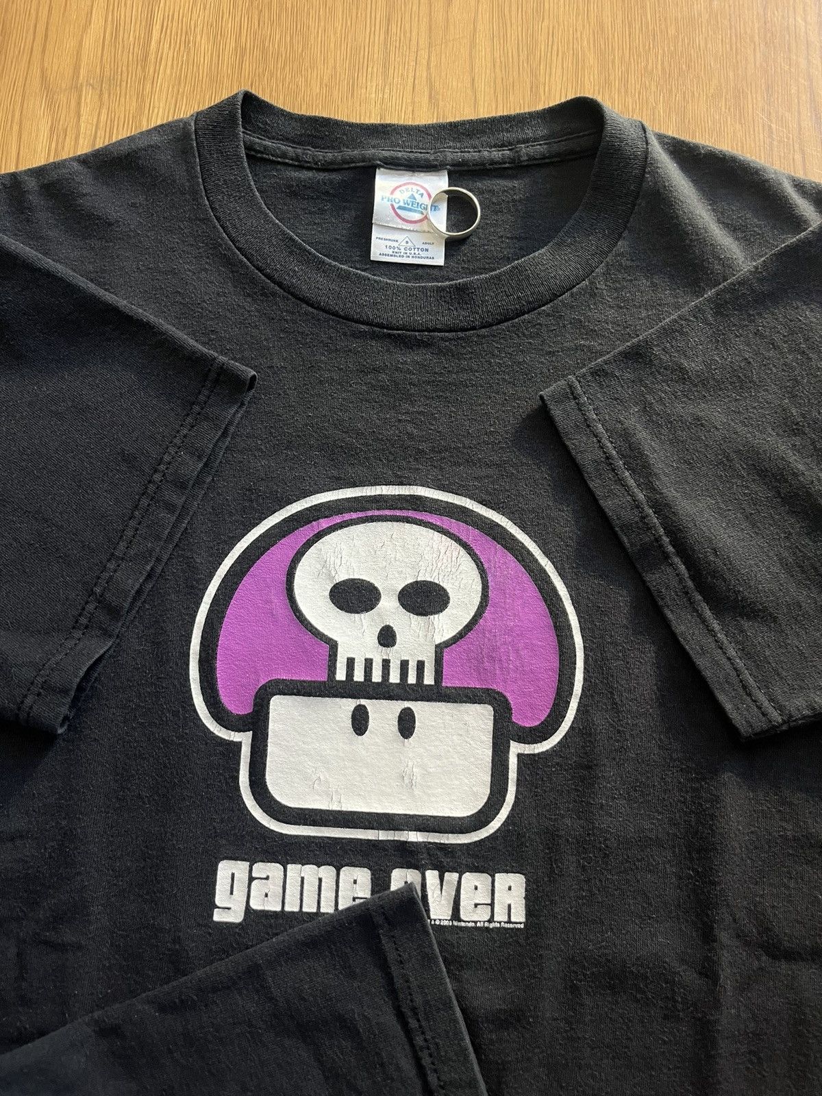 Nintendo Vintage Poison Mushroom Game over Mario 2003’s Tshirt Size US S / EU 44-46 / 1 - 7 Thumbnail