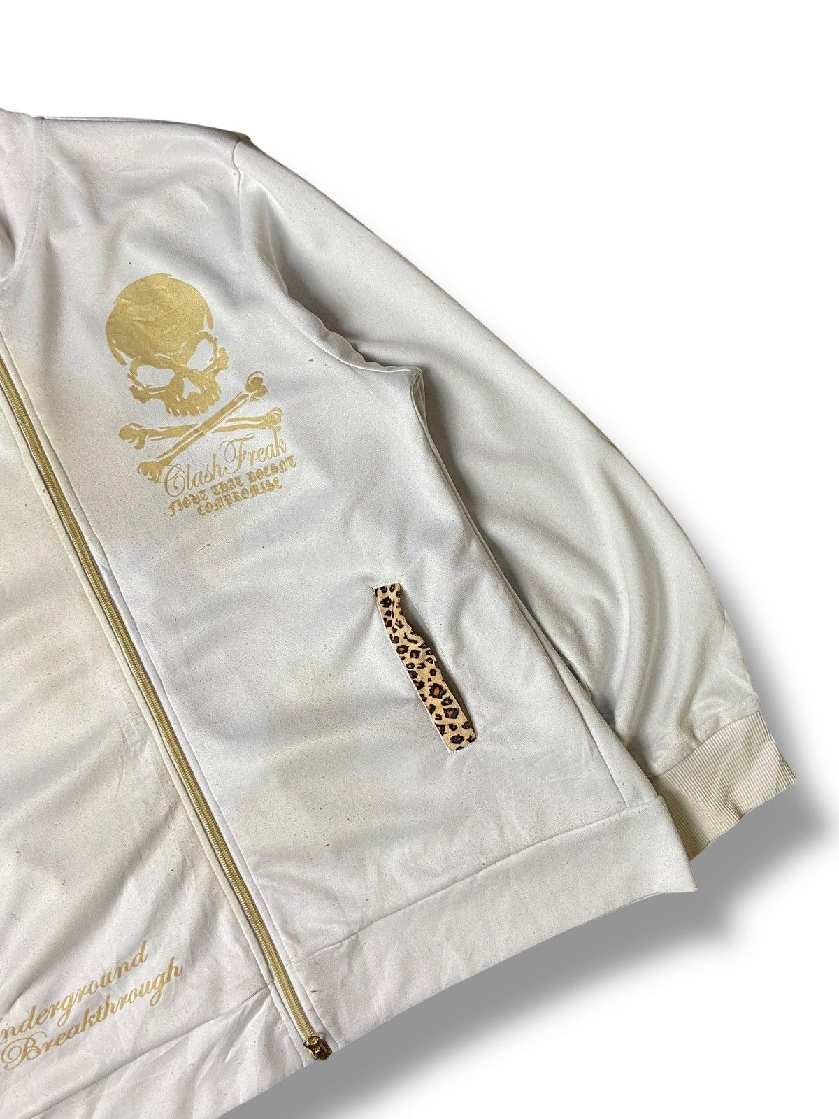 Japanese Brand × Seditionaries × Vintage DIA STAR Brand Skull Printed Zipped Jacket (127) Size US XXS / EU 40 - 4 Thumbnail