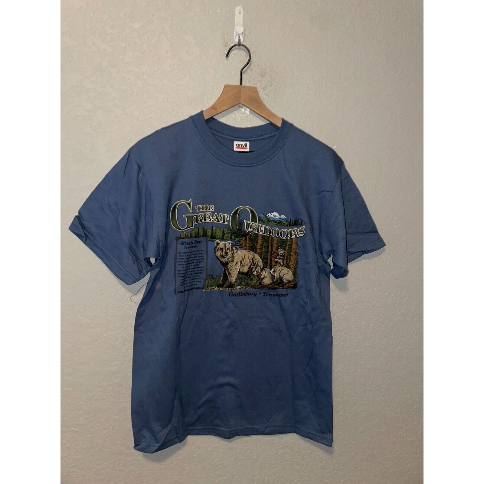 Anvil Vintage Gatlinburg Shirt The Great Outdoors Grizzly Bear Tee Size US M / EU 48-50 / 2 - 1 Thumbnail
