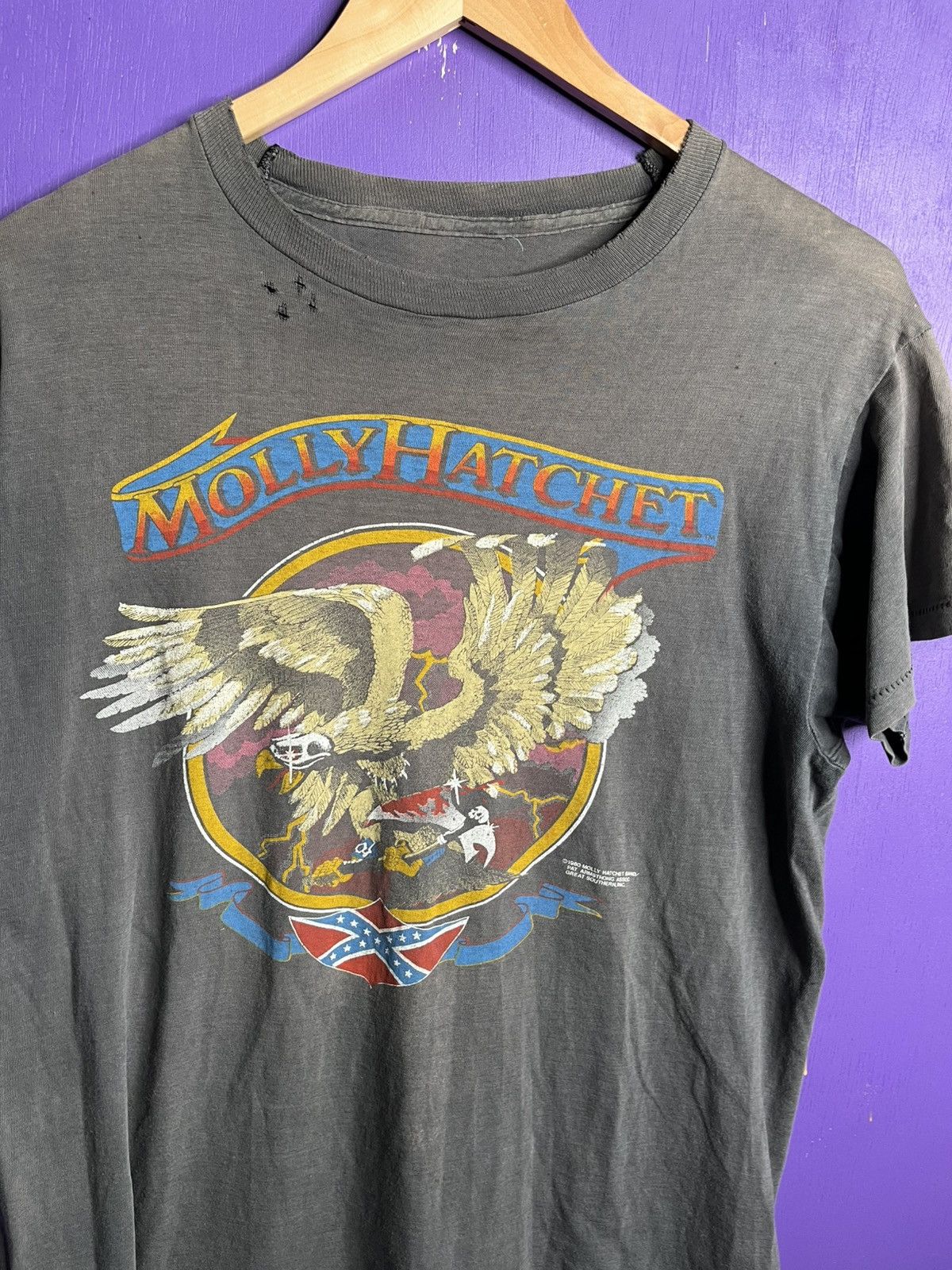 Band Tees × Vintage Vintage 1981 Molly Hatchet beatin the odds tour tee Size US M / EU 48-50 / 2 - 3 Thumbnail