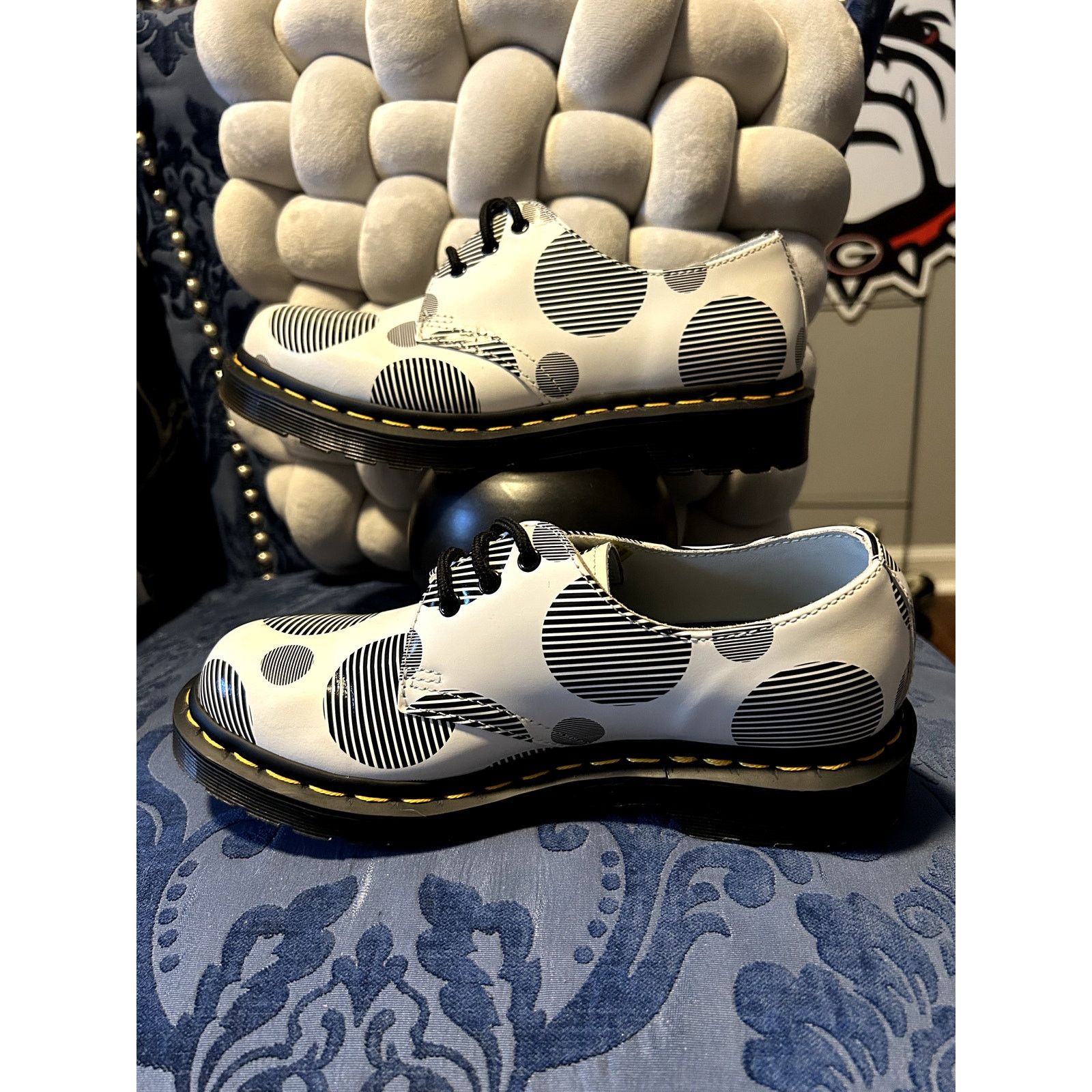 Dr. Martens Dr Martens Black & White Polka Dot Oxford size 6/EU 37 NWOT Size US 6 / IT 36 - 2 Thumbnail