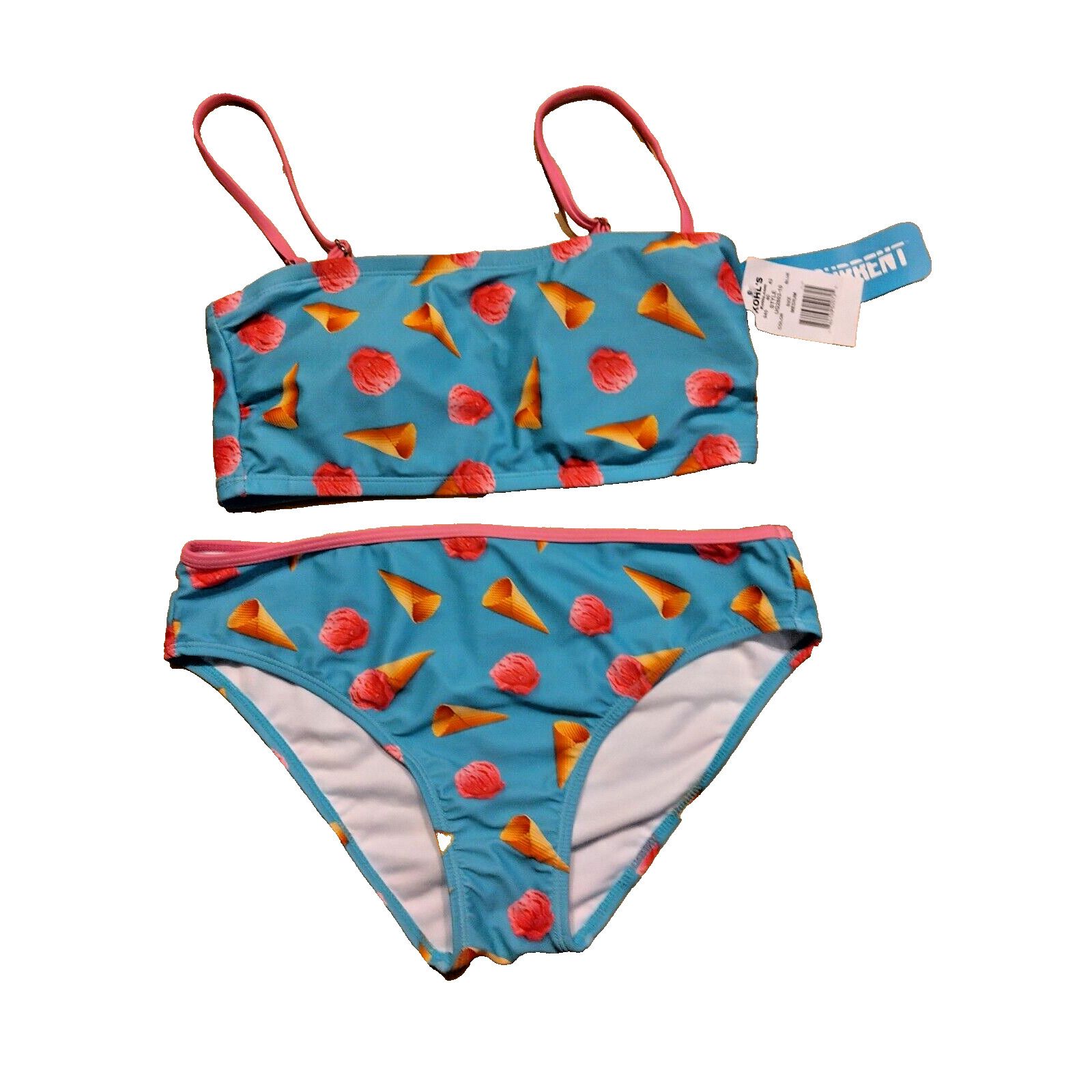 The Unbranded Brand Women's Undercurrent Blue 2 Pc. Bathing Suit Swim Medium NWT Size ONE SIZE - 1 Thumbnail