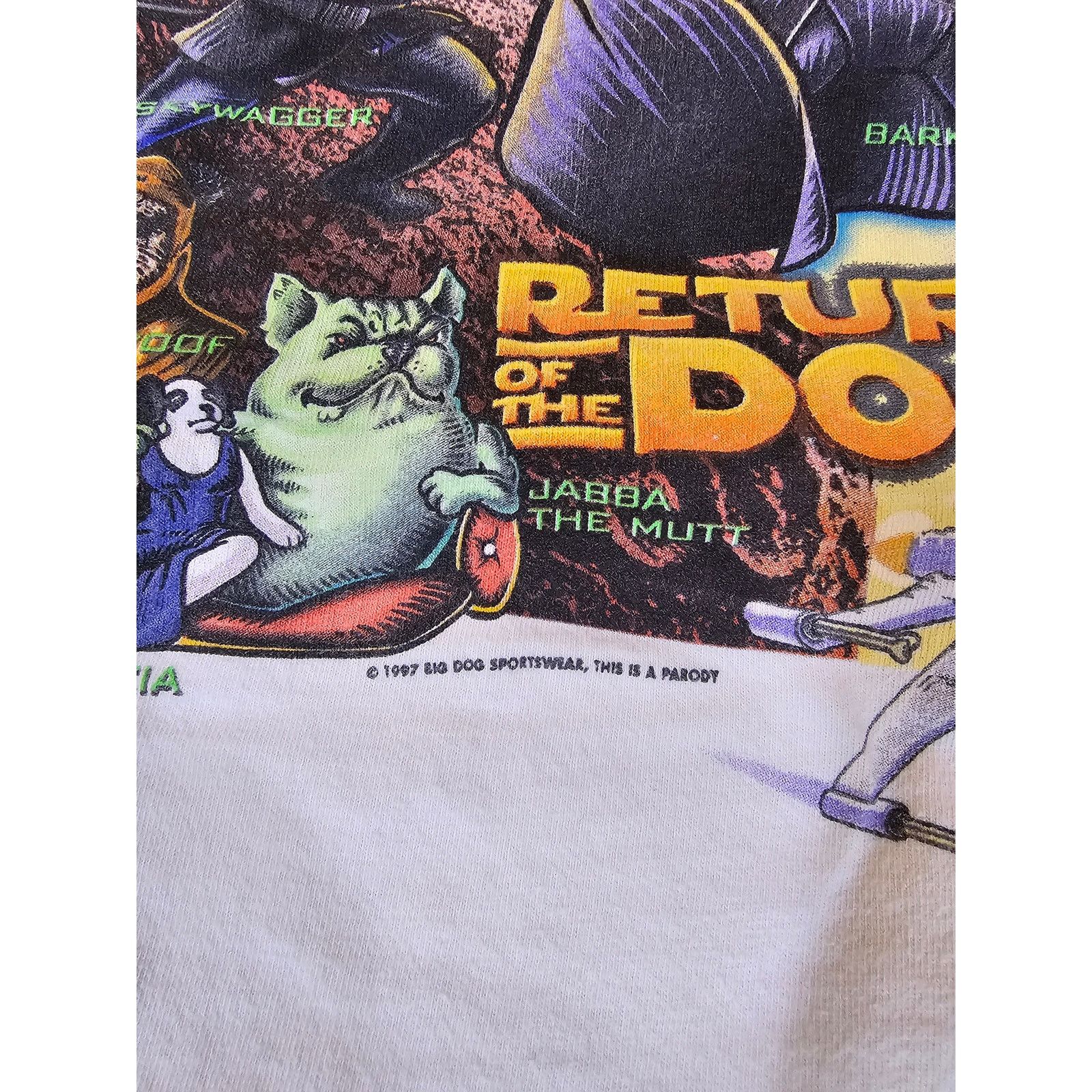 Big Dogs 90s Big Dogs Star Wars Parody T-shirt Sz L Size US L / EU 52-54 / 3 - 4 Thumbnail