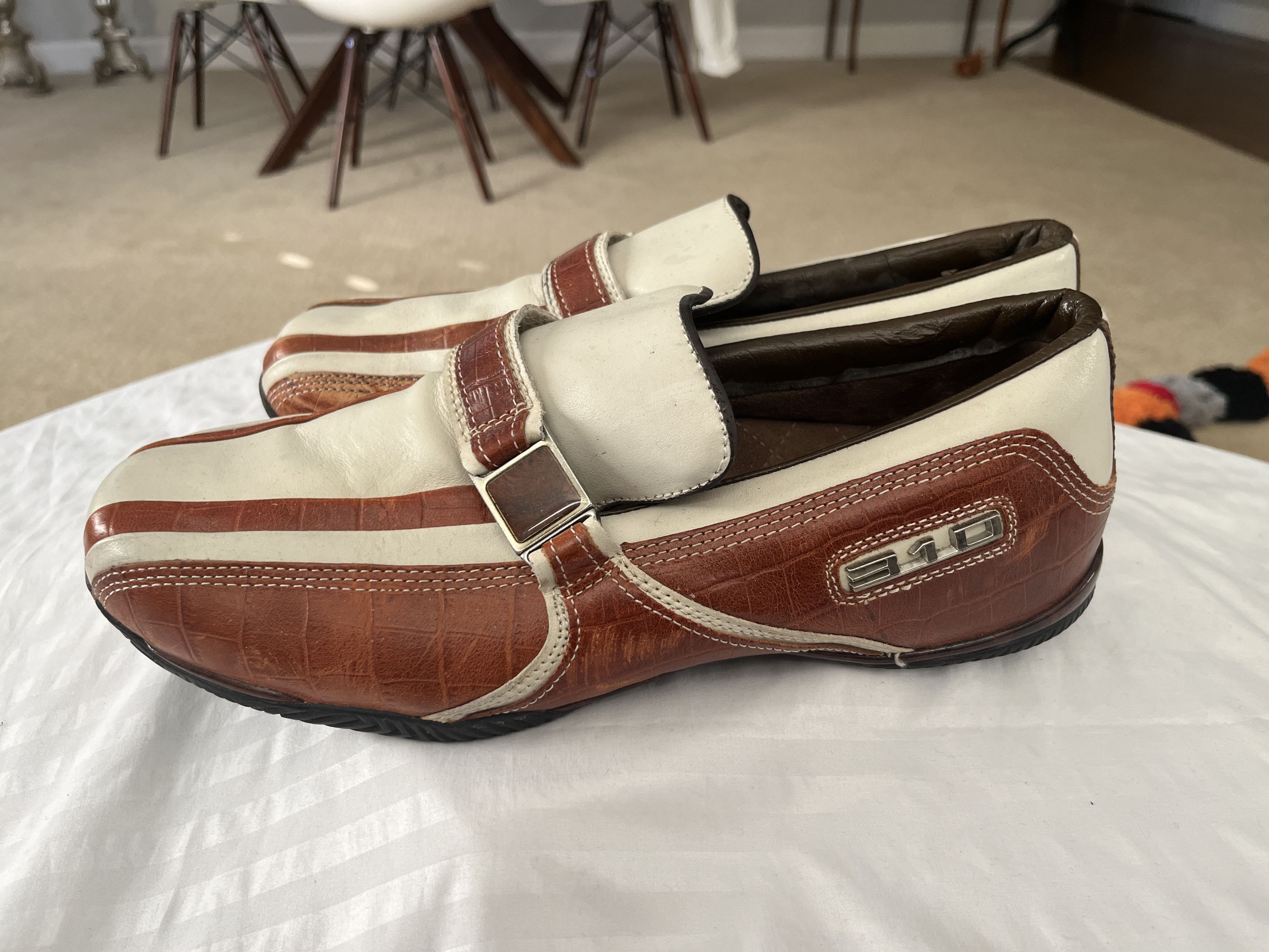 Vintage Vintage 310 Motoring Bastide Cognac Croc Loafers Men’s 12 Size US 12 / EU 45 - 2 Thumbnail