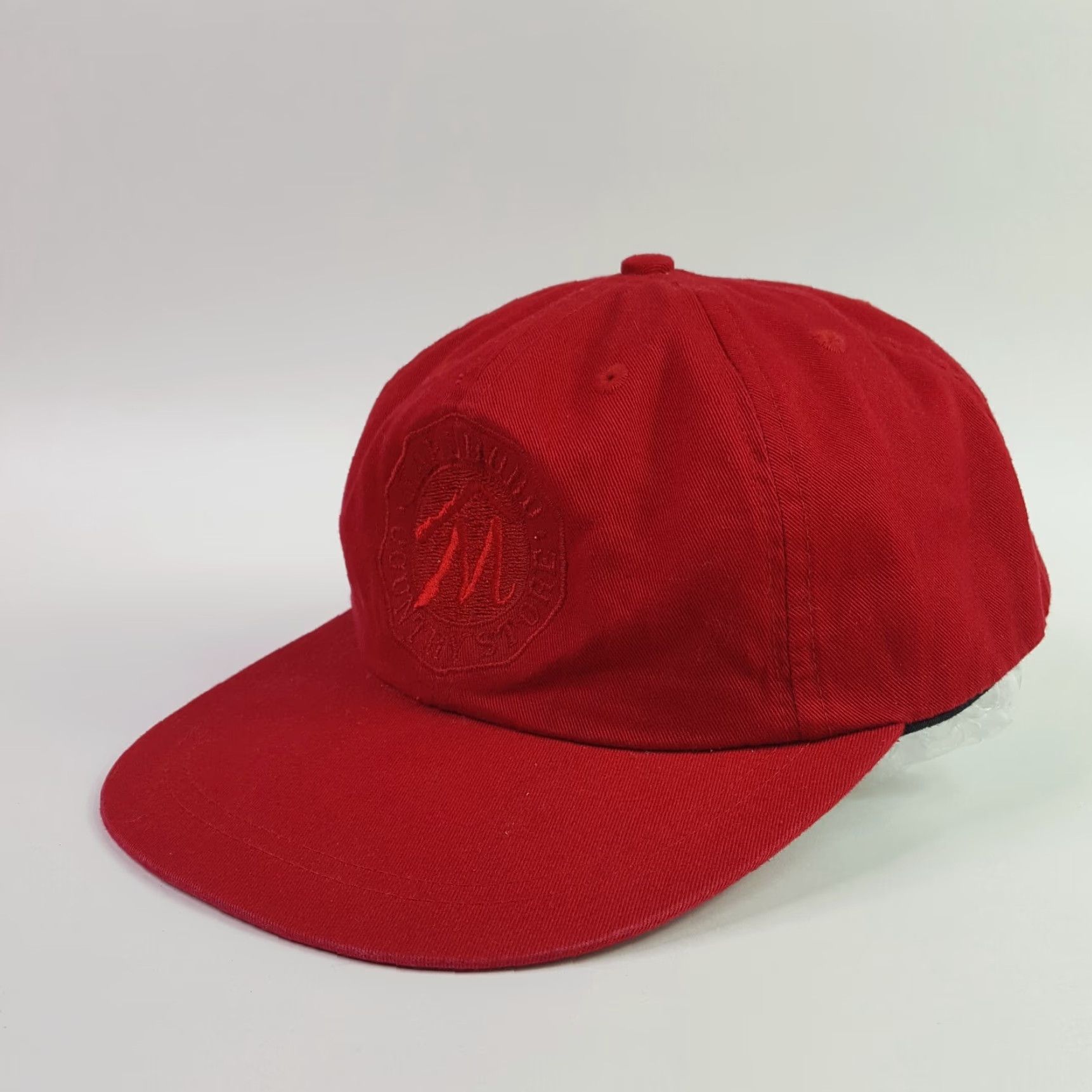 Marlboro VINTAGE Marlboro Red Twill Dad Hat Snapback Baseball Cap Adjustable Cotton 90s Country Store Size ONE SIZE - 3 Thumbnail