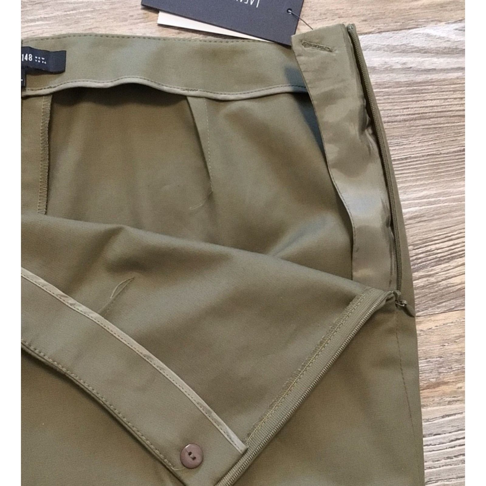 Lafayette 148 Lafayette 148 New York Fatigue Cropped Side Zip Dress Pants Size 40" / US 18 - 7 Thumbnail