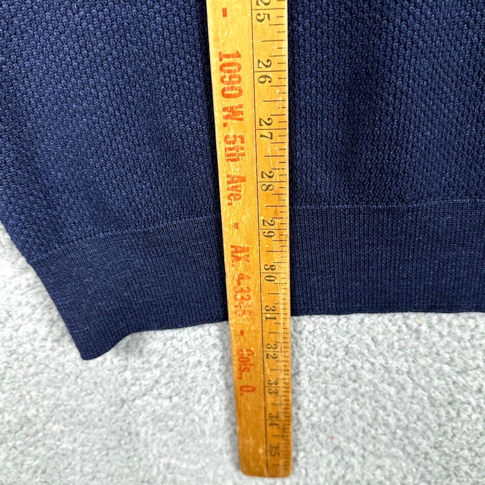 Jos. A. Bank JOS. A. Bank Sweater Merino Wool V-Neck Mens XL Blue Pullover Long Sleeve Size US XL / EU 56 / 4 - 7 Thumbnail