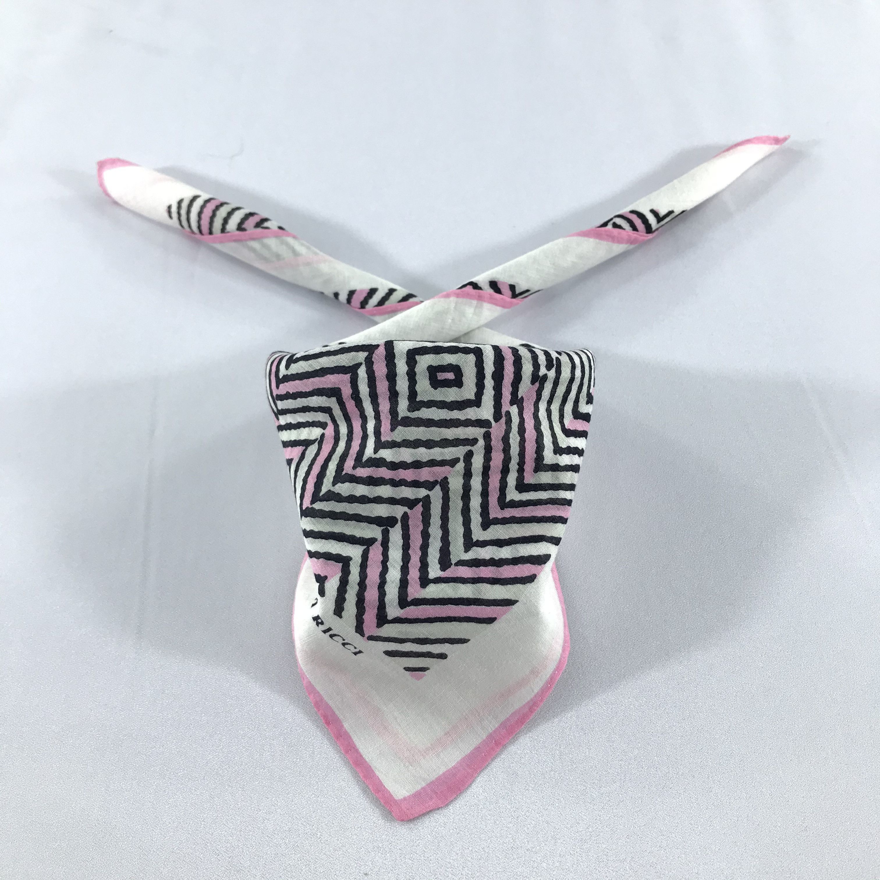 Nina Ricci Abstract Handkerchief Neckerchief Bandana H664