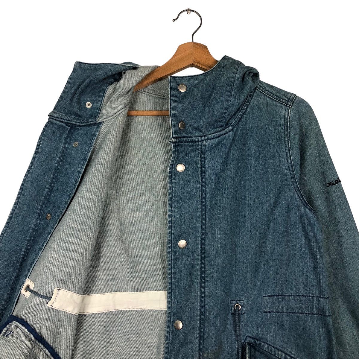 Hysteric Glamour 🔥Denim Bondage Biker Jacket Parachute X Girl Japan Size US S / EU 44-46 / 1 - 13 Thumbnail