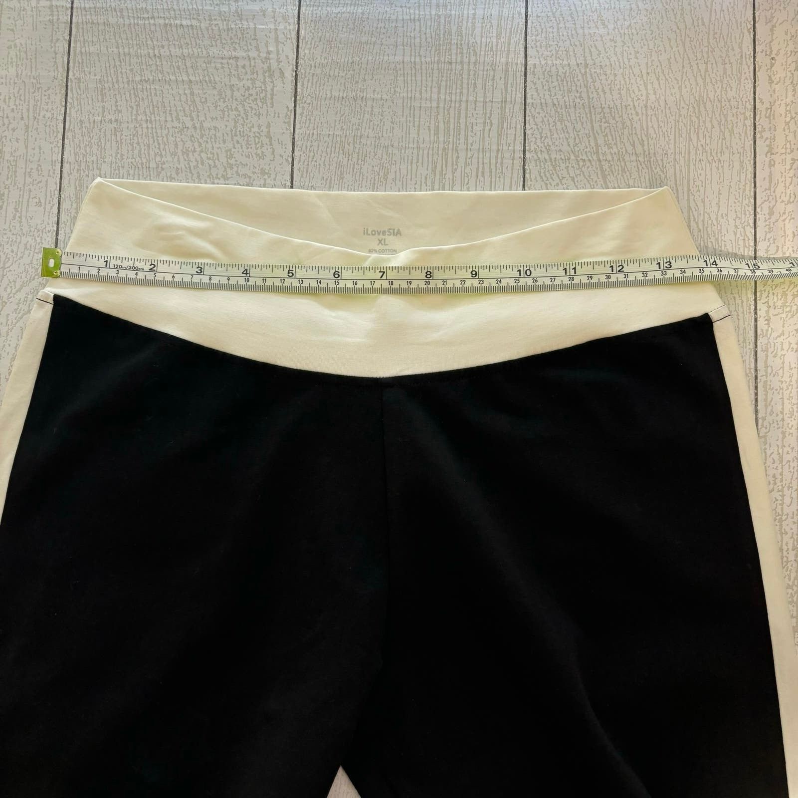 Other iLoveSia Black White Leggings XL NWT Size 28" / US 6 / IT 42 - 4 Thumbnail