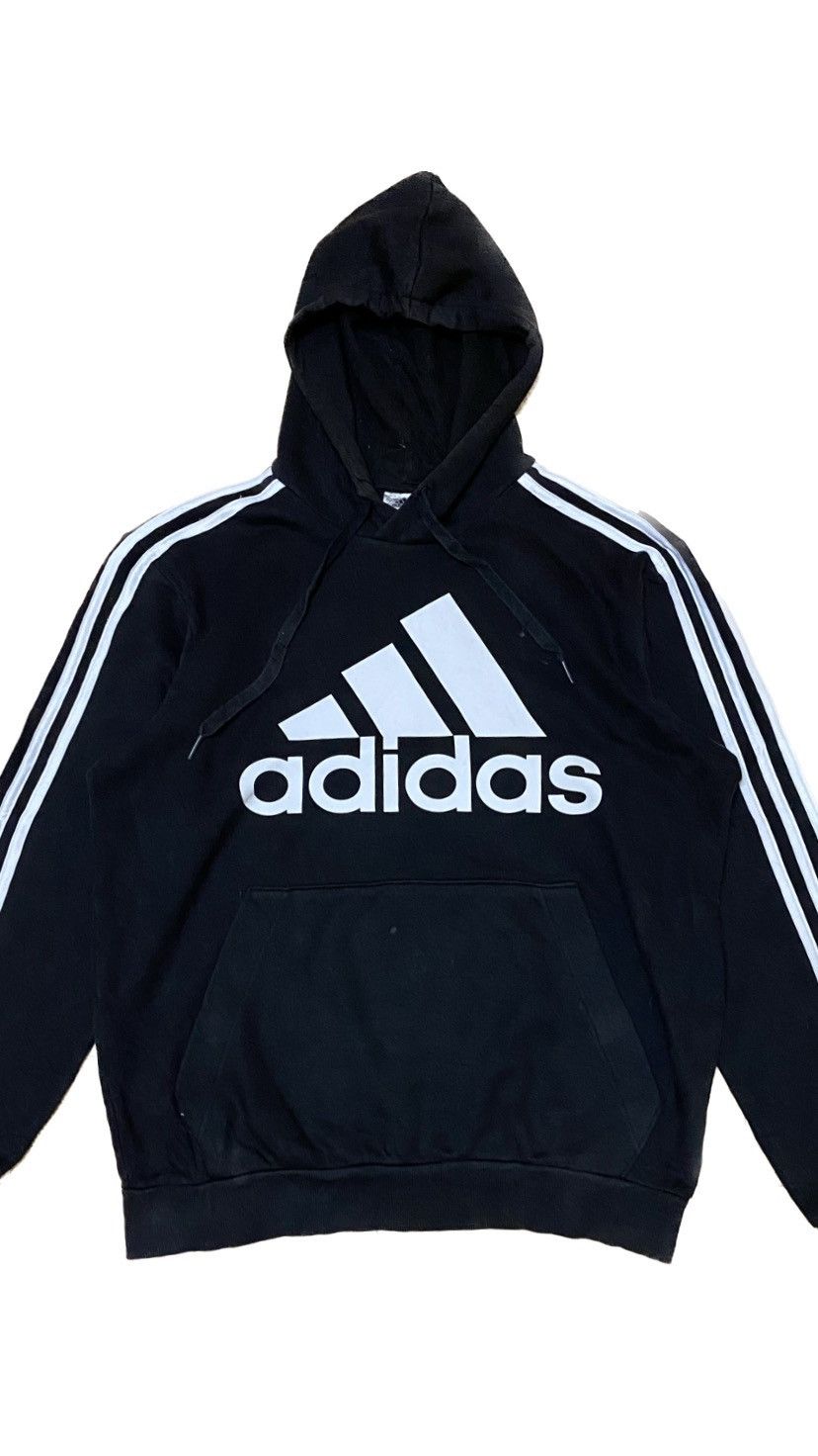 Adidas Adidas Stripped tee hoodies Size US L / EU 52-54 / 3 - 3 Thumbnail