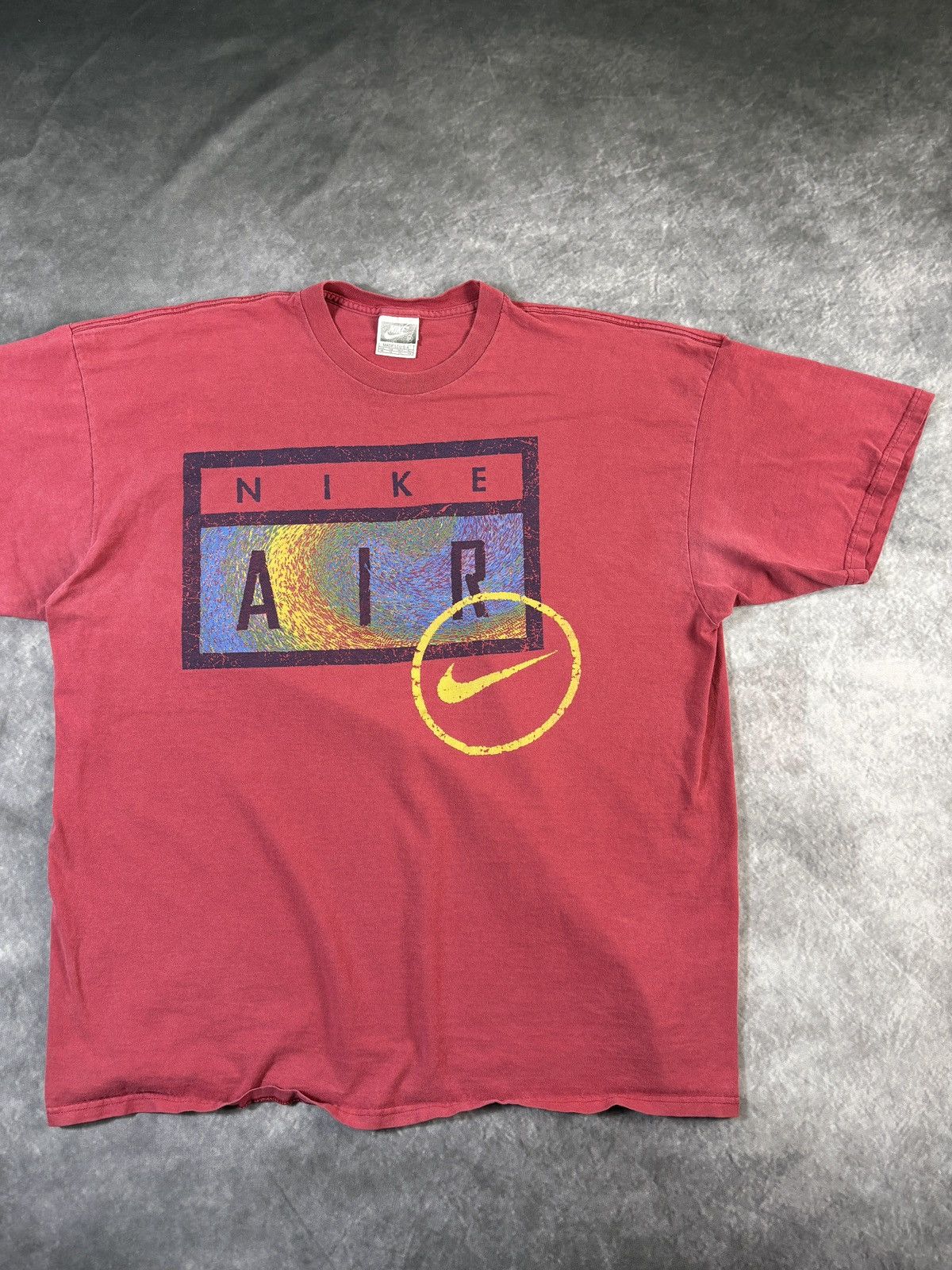 Nike 1990s Vintage Nike Air Tee 90s Nike Faded Made in USA XXL Size US XXL / EU 58 / 5 - 2 Thumbnail