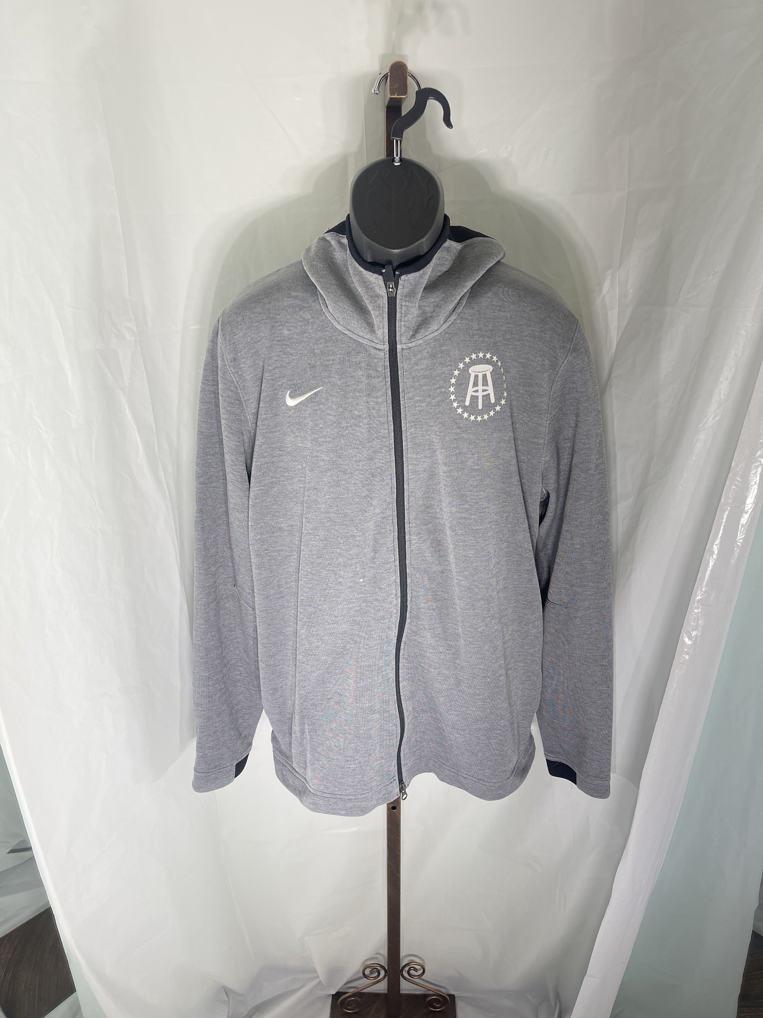 Image of Nike Tech Fleece X Barstool Sports in Grey, Men's (Size XL)