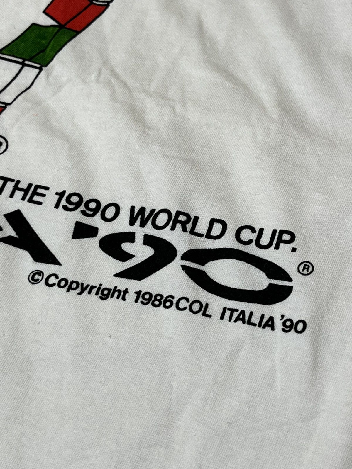 Sports Specialties RARE🔥Vintage 80s WORLD CUP ITALIA 1990 by carlsberg t shirt Size US L / EU 52-54 / 3 - 4 Thumbnail