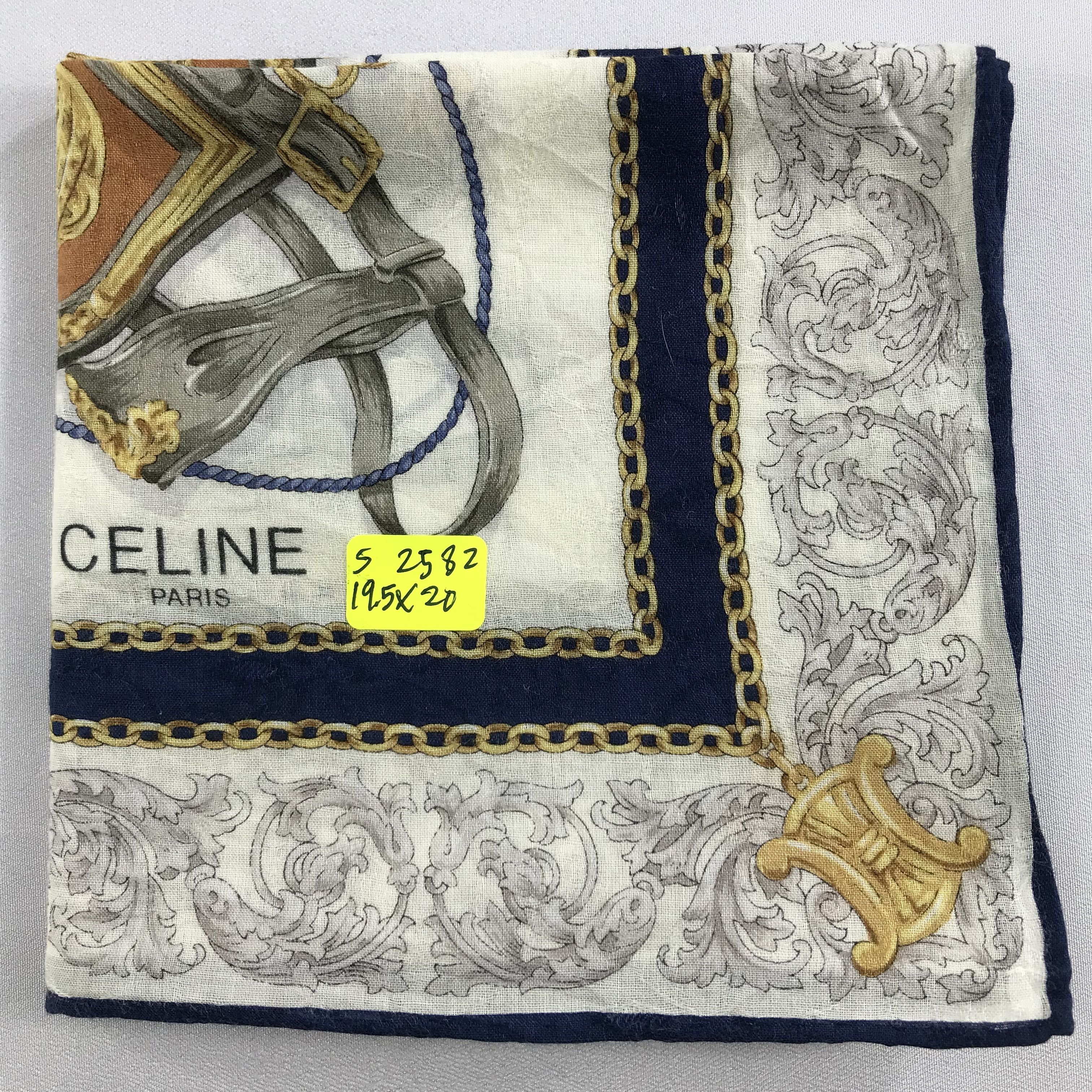 Celine × Vintage Celine Bandana / Handkerchief / Neckerchief - S2582 Size ONE SIZE - 5 Thumbnail