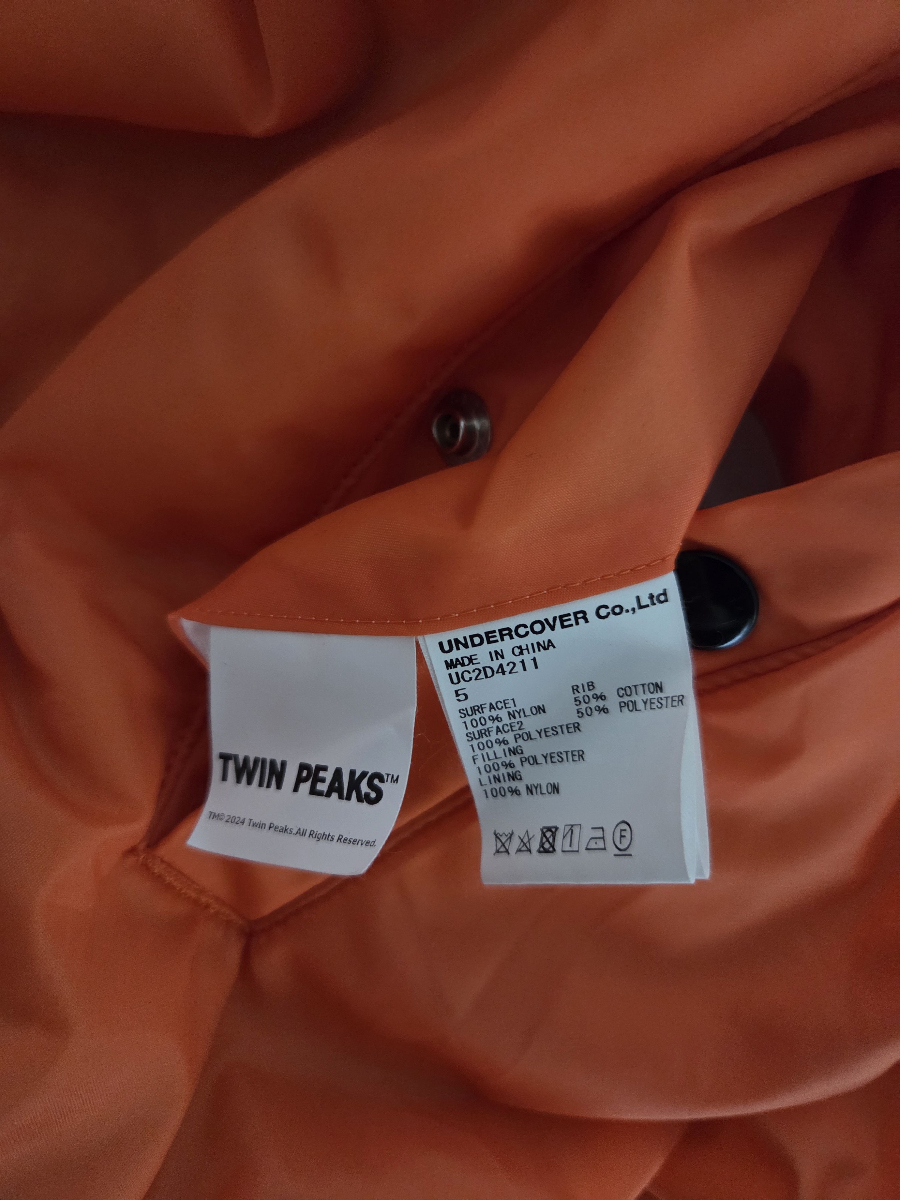 Undercover Twin Peaks Bomber Jacket Size US XXL / EU 58 / 5 - 11 Thumbnail
